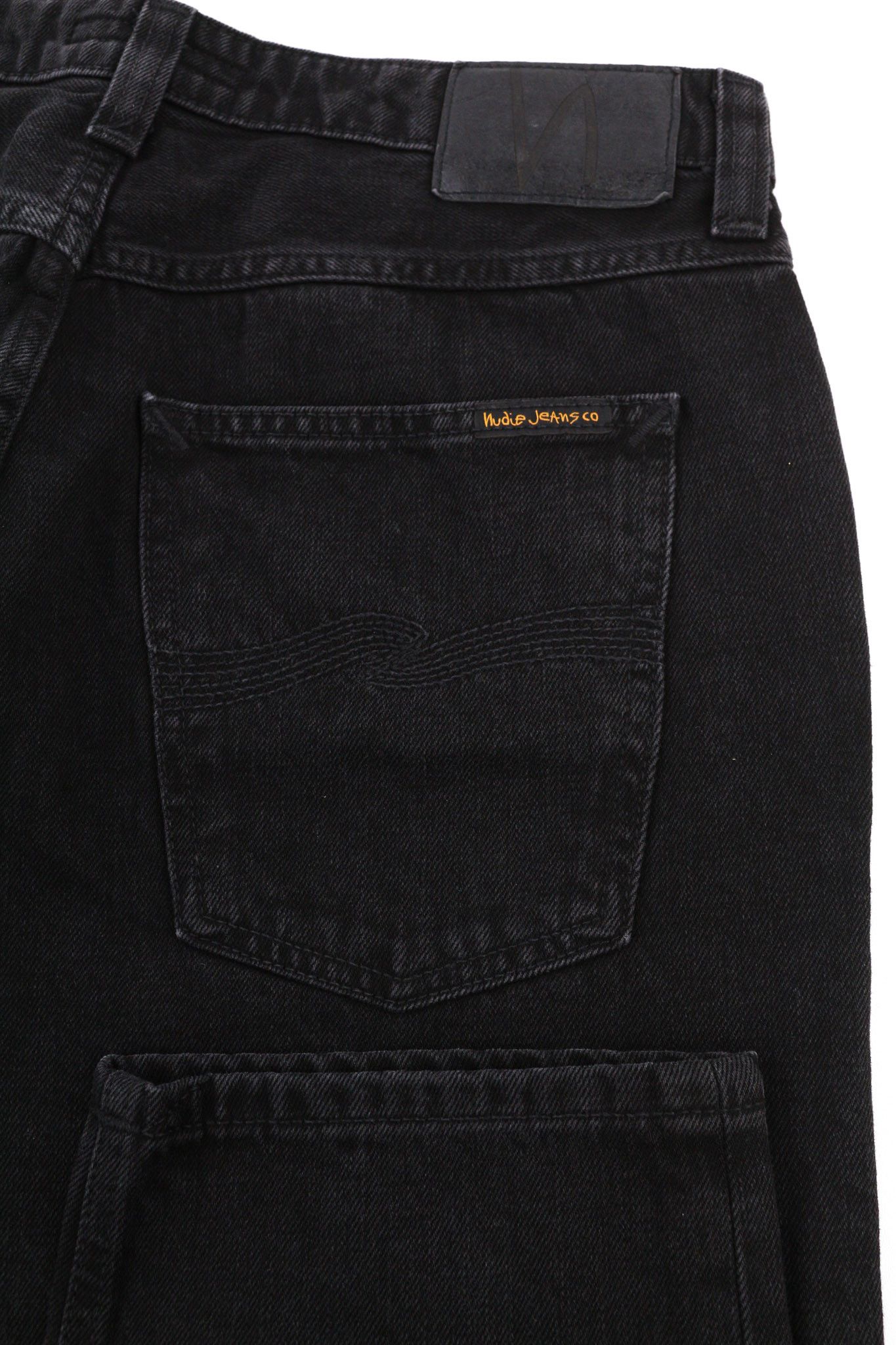 Nudie Jeans BREEZY BRIT W31/L28 Cotton Black High Rise Jeans 80616 Size 31" - 5 Thumbnail