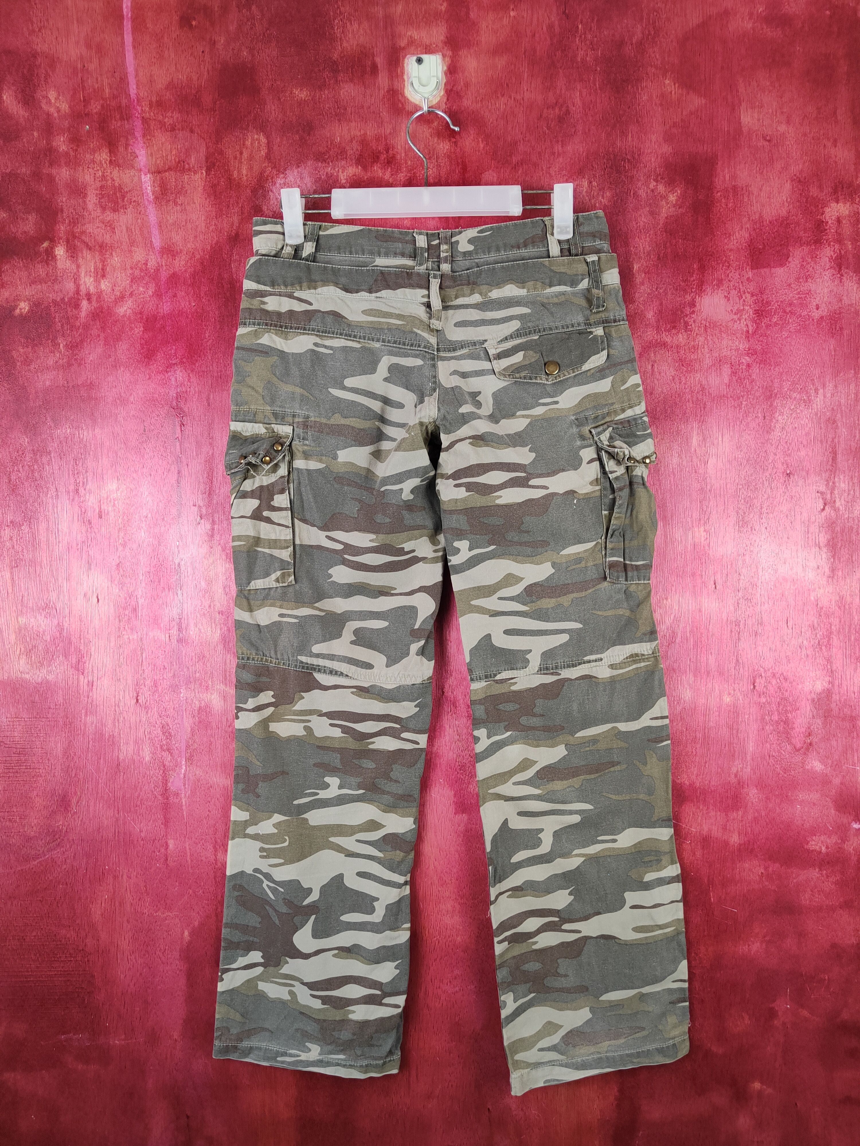 Japanese Brand DL C.o.l.z.a Camo military tactical Cargo Pants #S1503 Size 29" - 7 Thumbnail