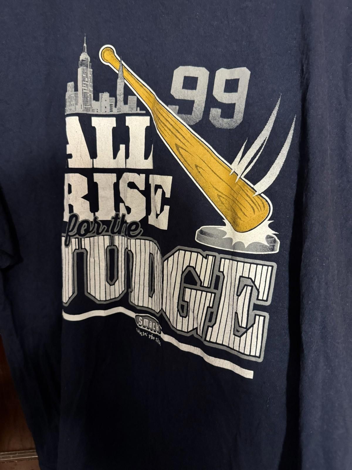 Nike Aaron Judge All Rise Baseball Short Sleeve Tee Mens XXL Blue Size ONE SIZE - 4 Thumbnail
