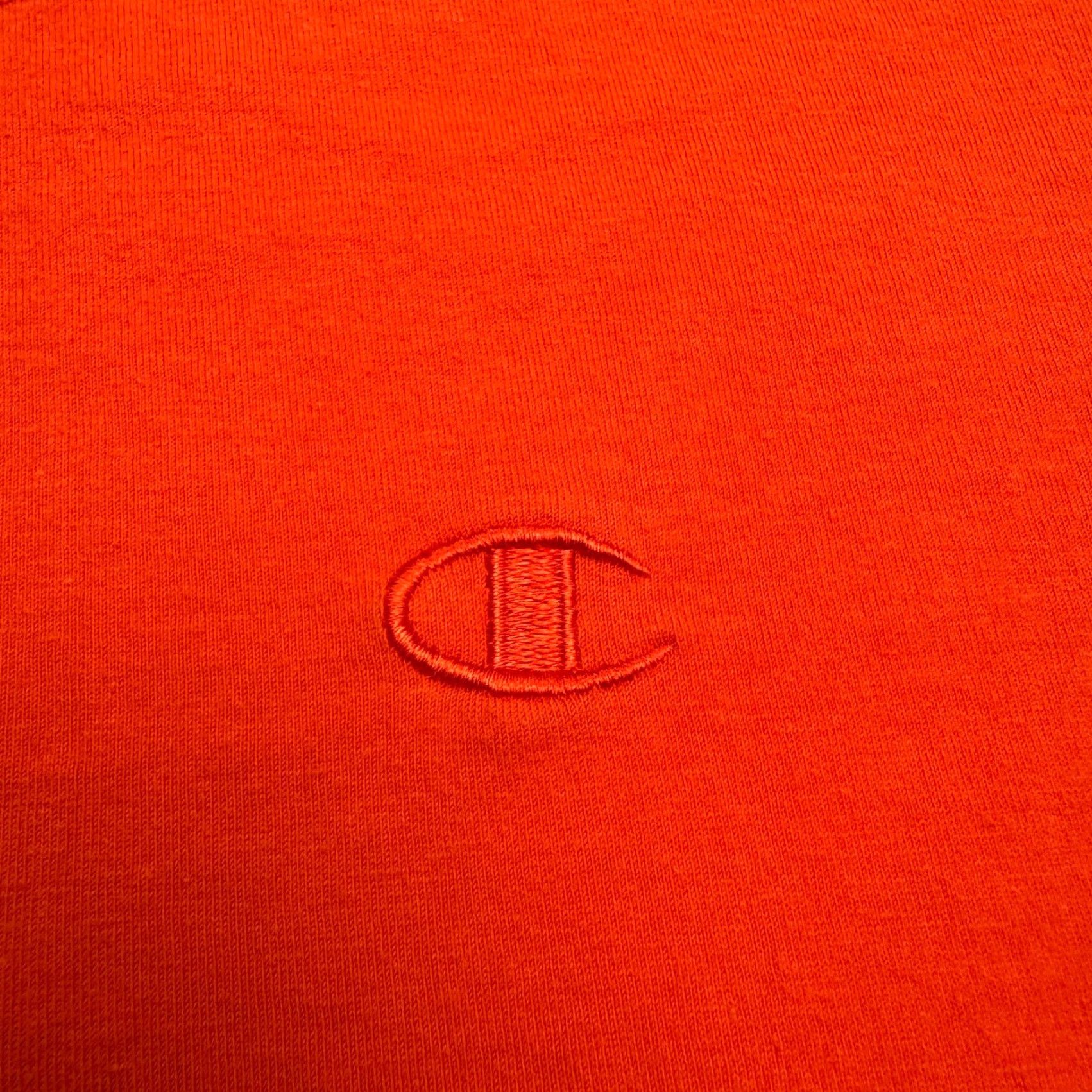 Champion Champion Shirt Mens Large Orange Logo T-Shirt Cotton Crew Neck Activewear Casual Sports Mens L Orange Logo Size US L / EU 52-54 / 3 - 3 Thumbnail