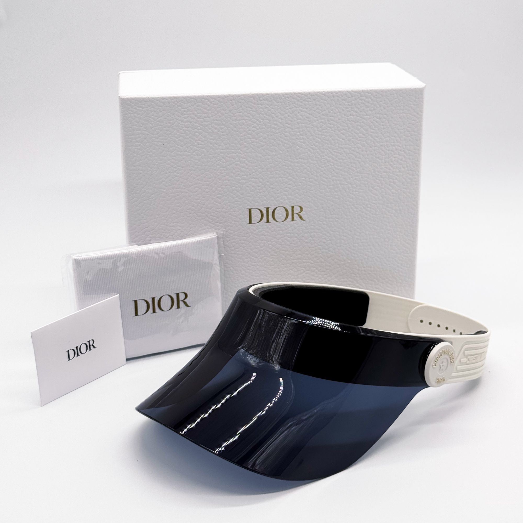 Dior NEW DIOR VISOR SUNGLASSES DIORPACIFIC V1U 96B BLACK/WHITE WO Size ONE SIZE - 12 Thumbnail