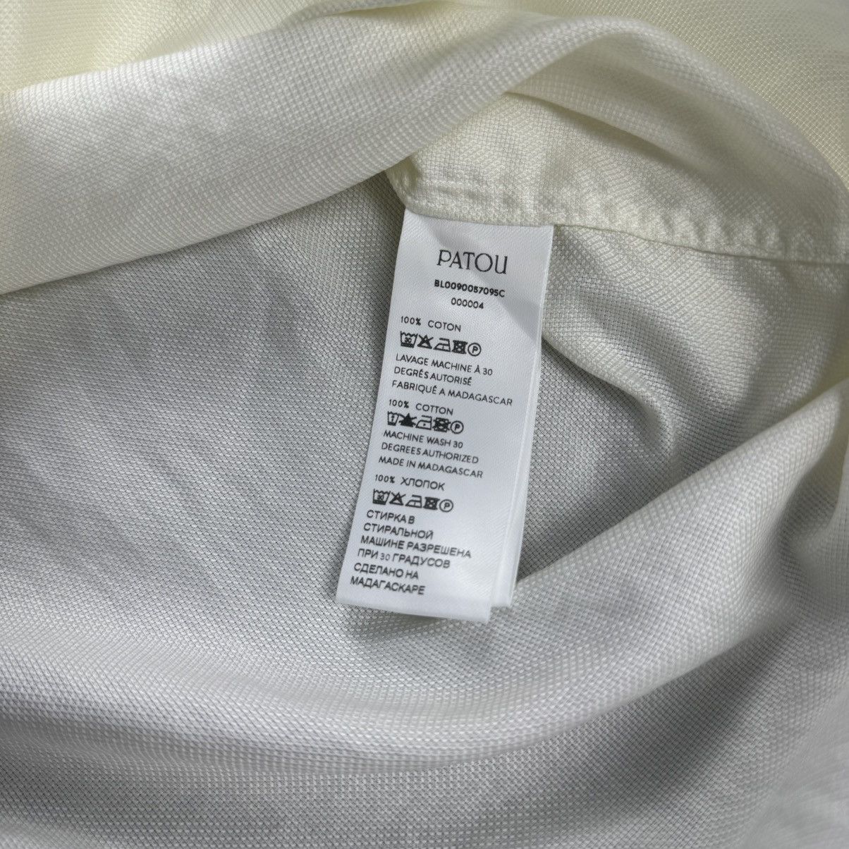Patou Patou - Embroidered Logo Design L/S Oversized Size XS / US 0-2 / IT 36-38 - 8 Thumbnail