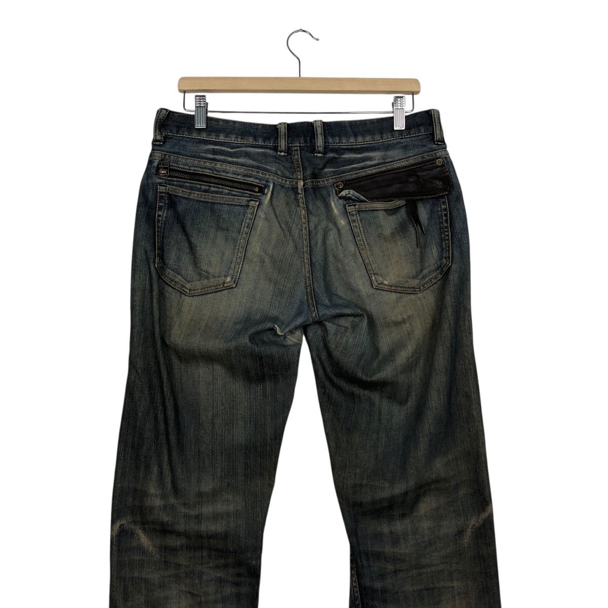 Japanese Brand Monsieur Nicole Vintage Distressed Denim Rare Fade Size 34" / US 12 / IT 48 - 11 Thumbnail