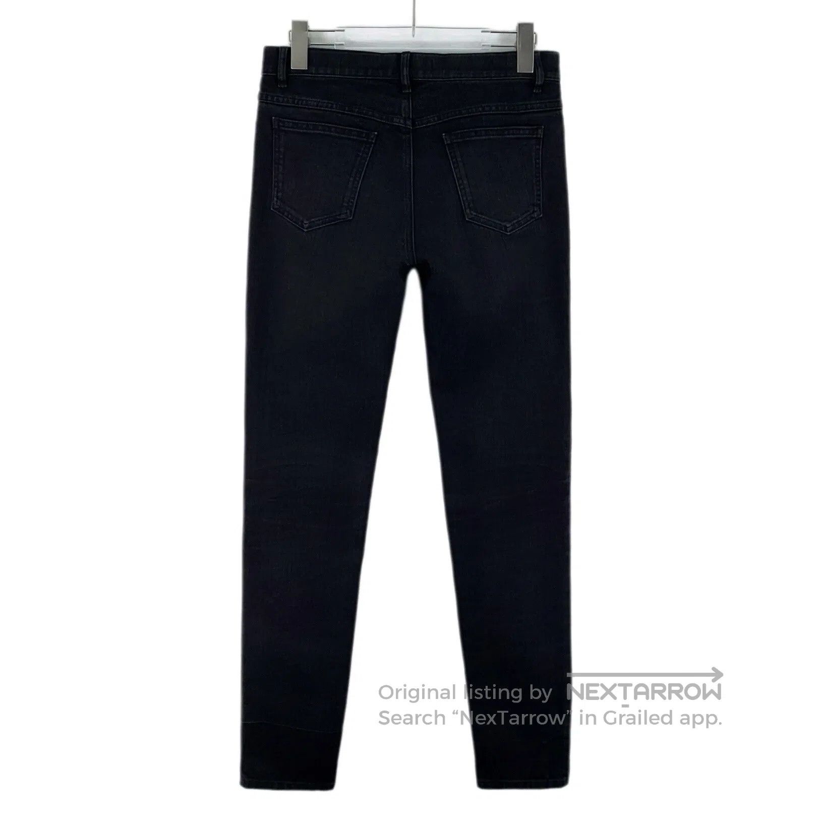 Valentino Valentino Black studded casual cotton long trousers| Size US 27 - 2 Thumbnail