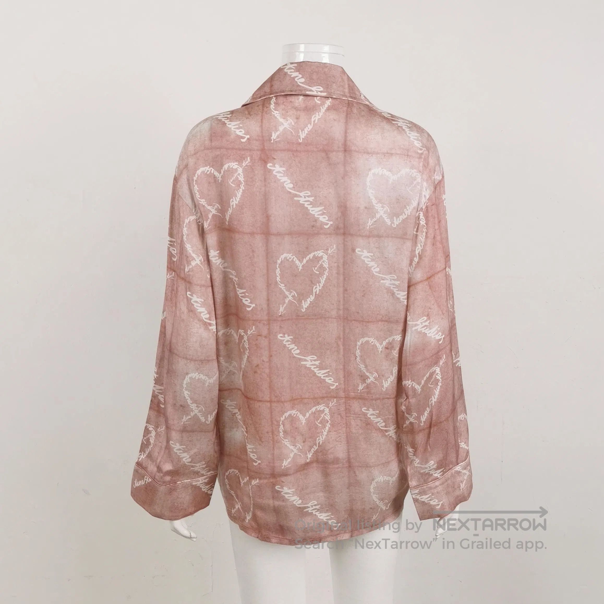 Acne Studios Acne Studios XXS Wide-Leg Heart Print Pants. Size 22" - 1 Thumbnail