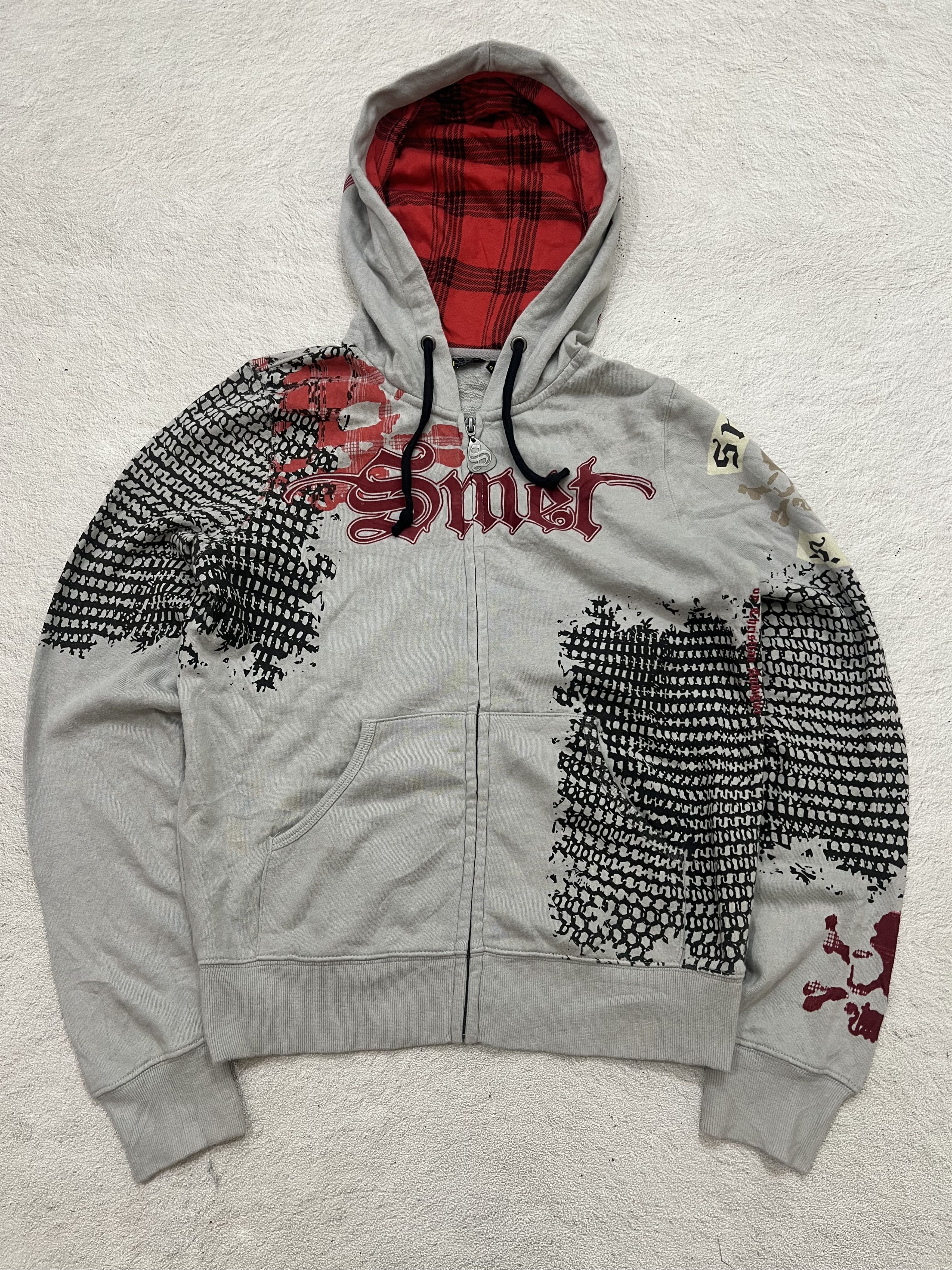 Japanese Brand 2000s Christian Audigier Hysteric Skull Zip y2k Lgb Ifsix Size US S / EU 44-46 / 1 - 1 Thumbnail