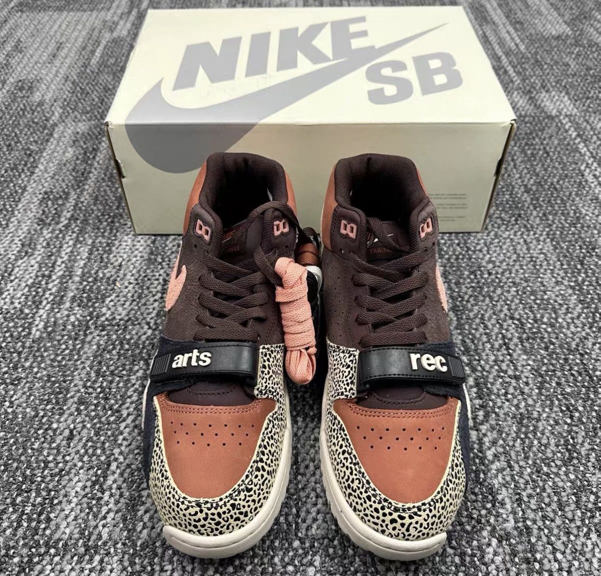Nike Arts-Rec x Nike Air Trainer 1 Leopard Print Shoes J42 Size US 9 / EU 42 - 2 Thumbnail