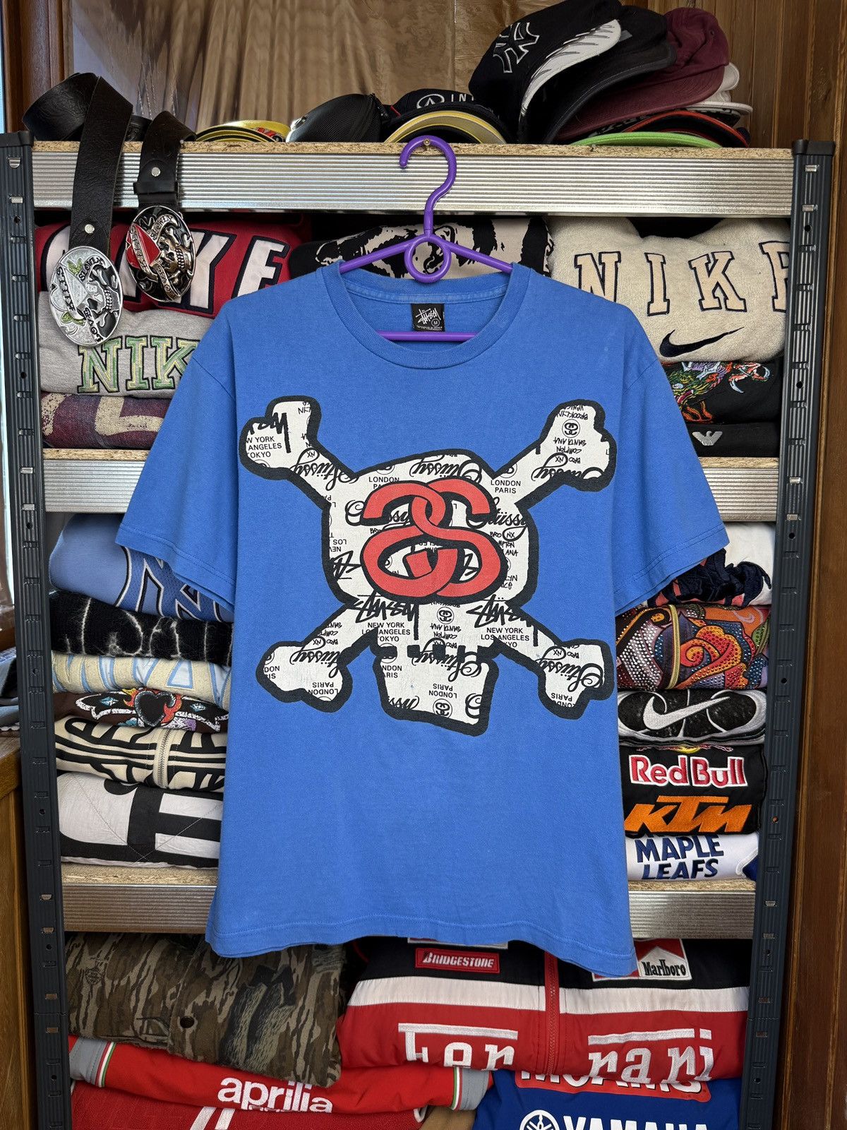 Stussy Stussy skull tee Rare U2K Size US M / EU 48-50 / 2 - 1 Thumbnail