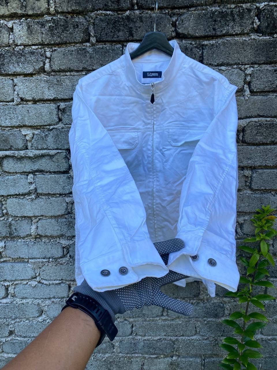Renoma Up Renoma Off White Zipper Shirt Jersey Size US L / EU 52-54 / 3 - 3 Thumbnail