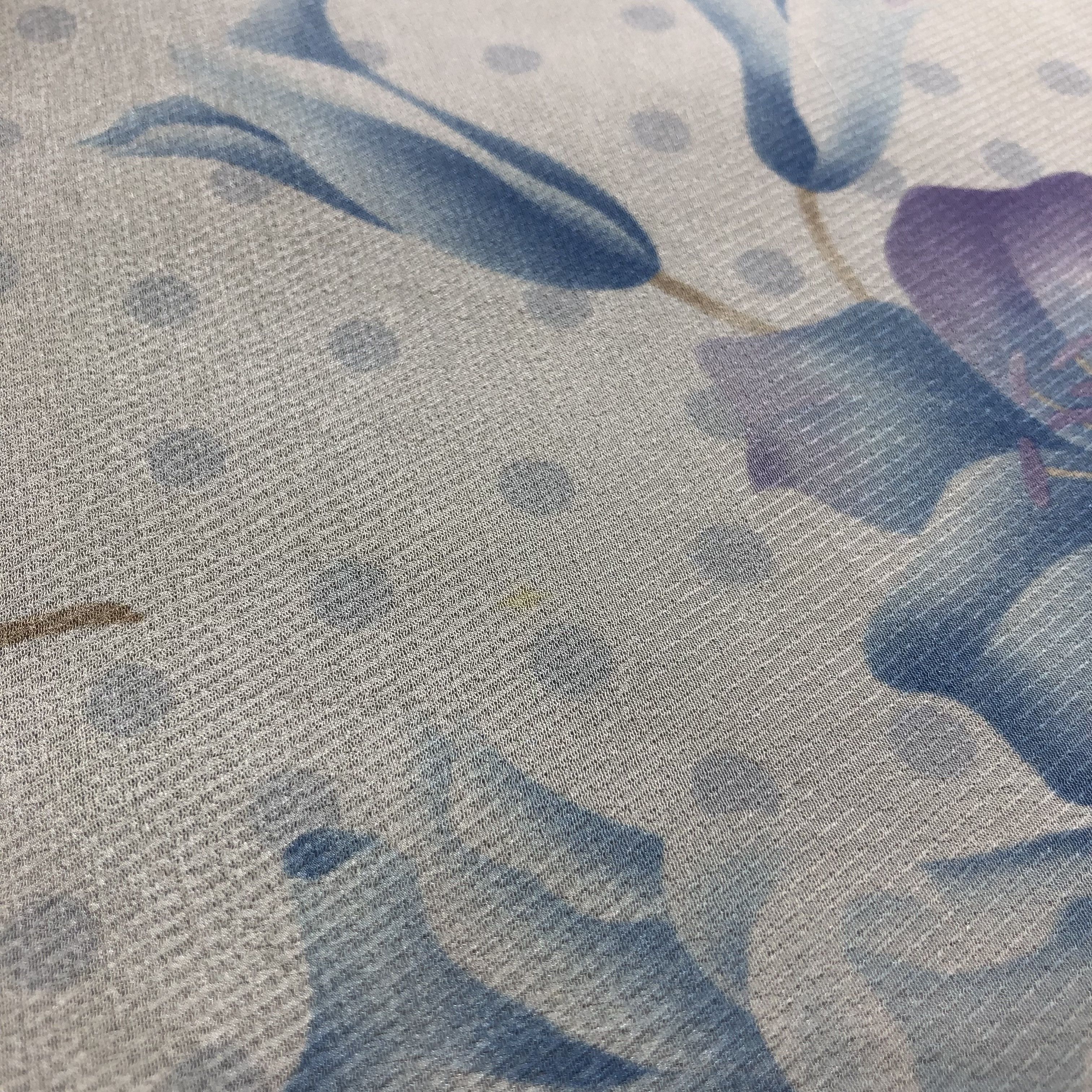Mila Schon Mila Schon Floral Hand Rolled Silk Scarf M761 Size ONE SIZE - 6 Thumbnail