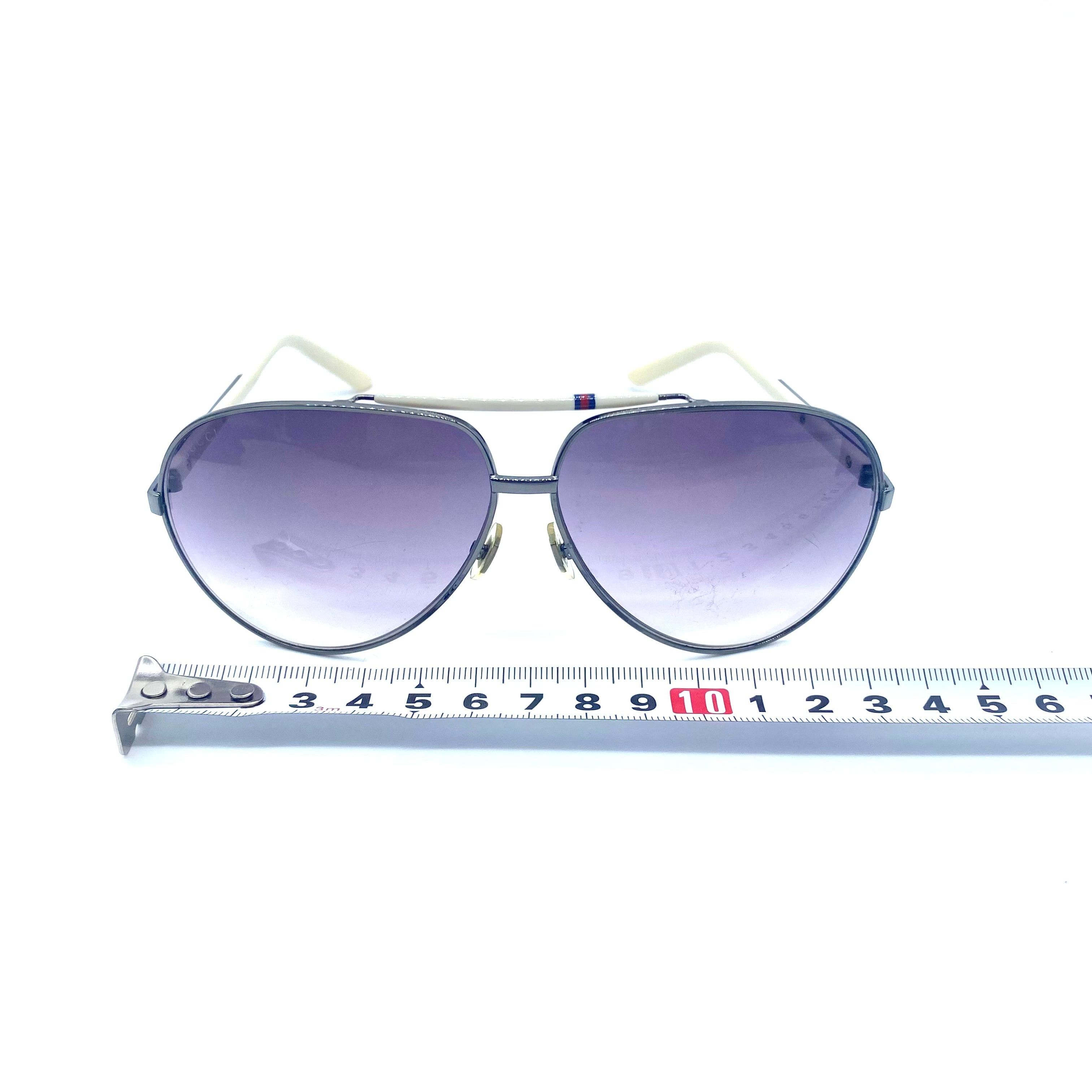 Gucci Vintage Gucci Eyewear Teardrop Sunglasses Webline Size ONE SIZE - 13 Thumbnail