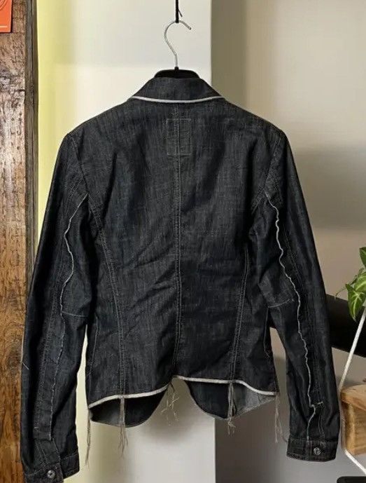Marithe + Francois Girbaud Marithe Fracois Girbaud Avant Garde Vintage Denim Blazer Y2k Size S / US 4 / IT 40 - 8 Thumbnail