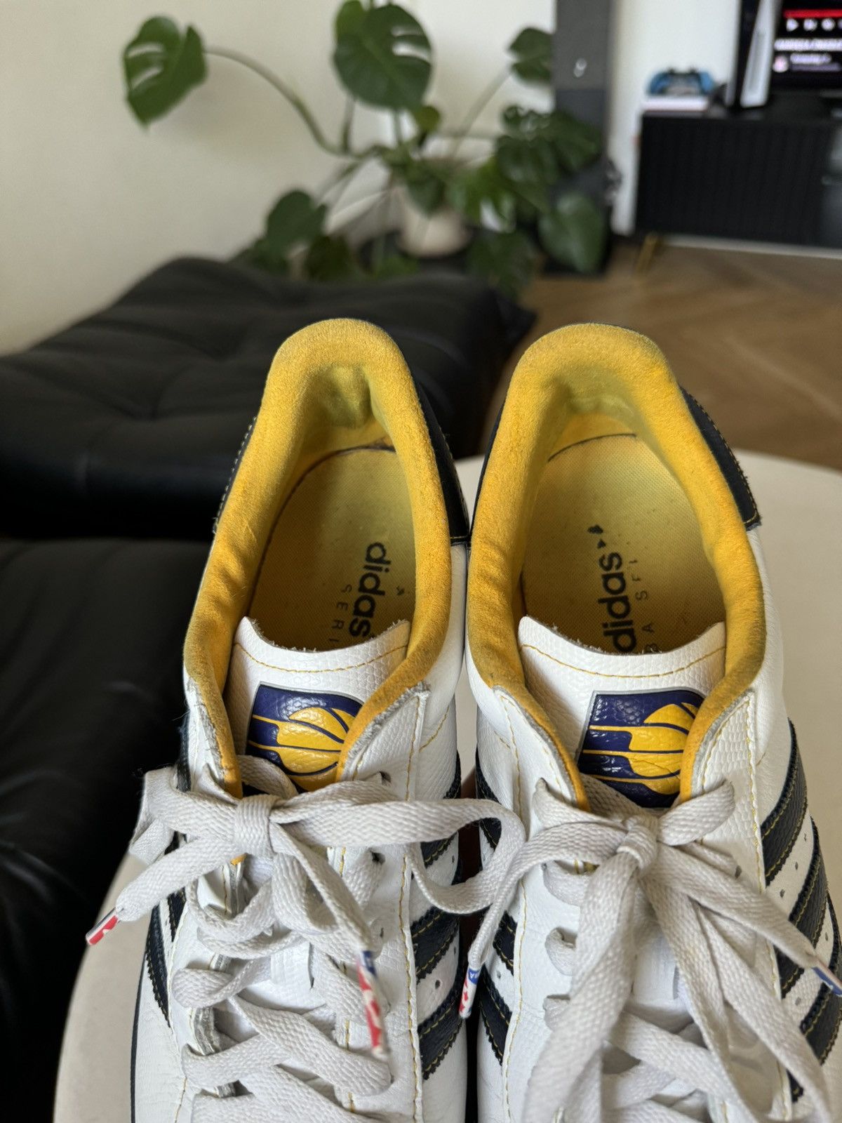 Rare Vintage Adidas Superstar NBA Indiana Pacers Low Y2k