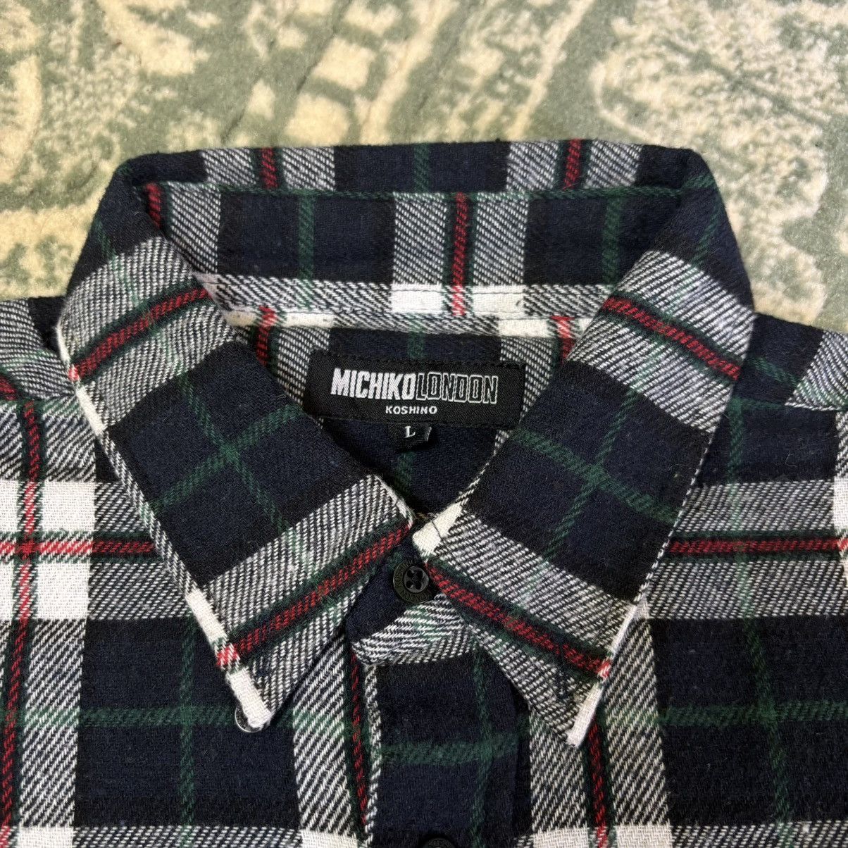 Japanese Brand × Michiko Koshino London Michiko London Flannel Shirt Size US L / EU 52-54 / 3 - 4 Thumbnail