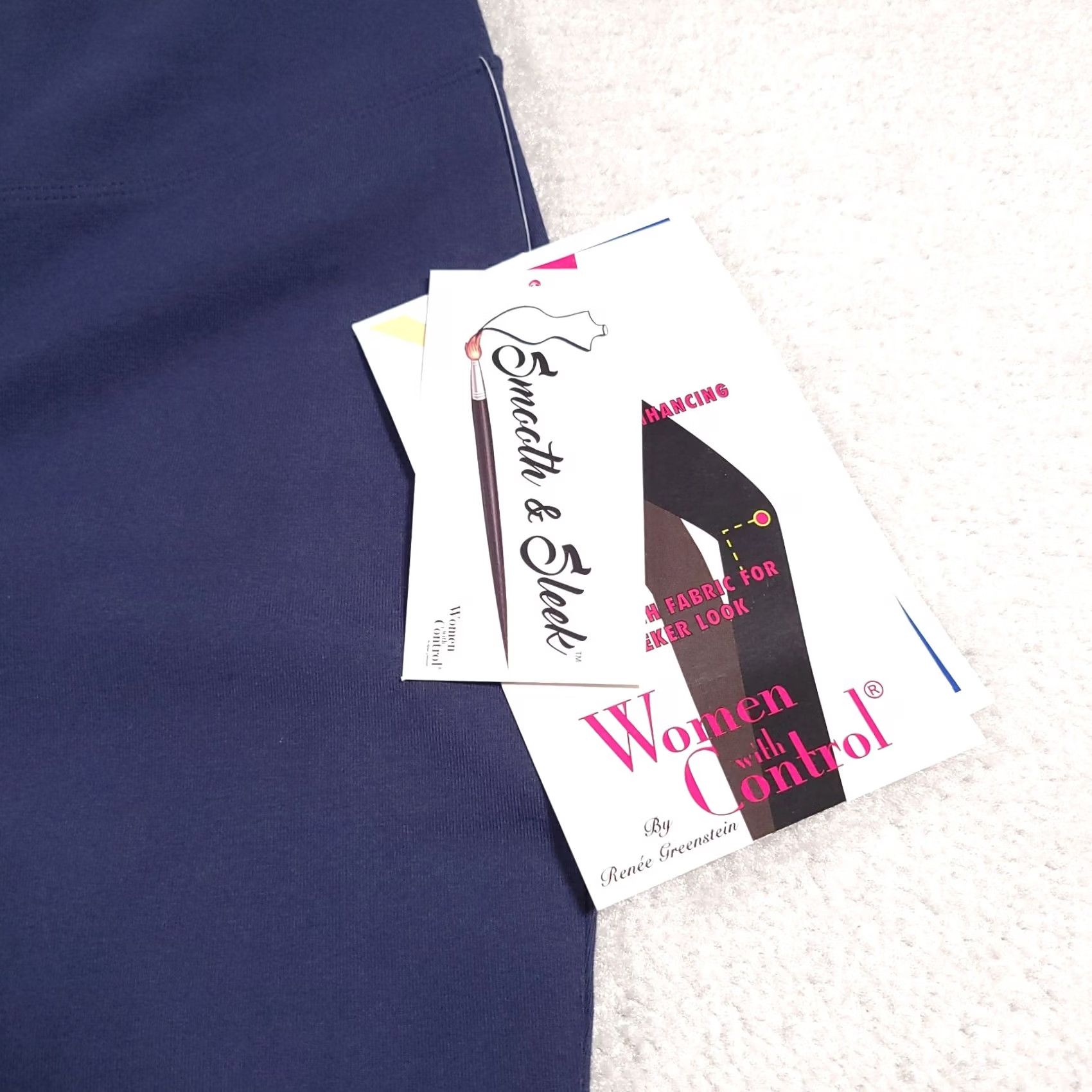 Vintage VINTAGE? No — Women with Control Renee Greenstein Leggings Womens XS Blue Tummy Control Pocket Size 26" / US 2 / IT 38 - 4 Thumbnail