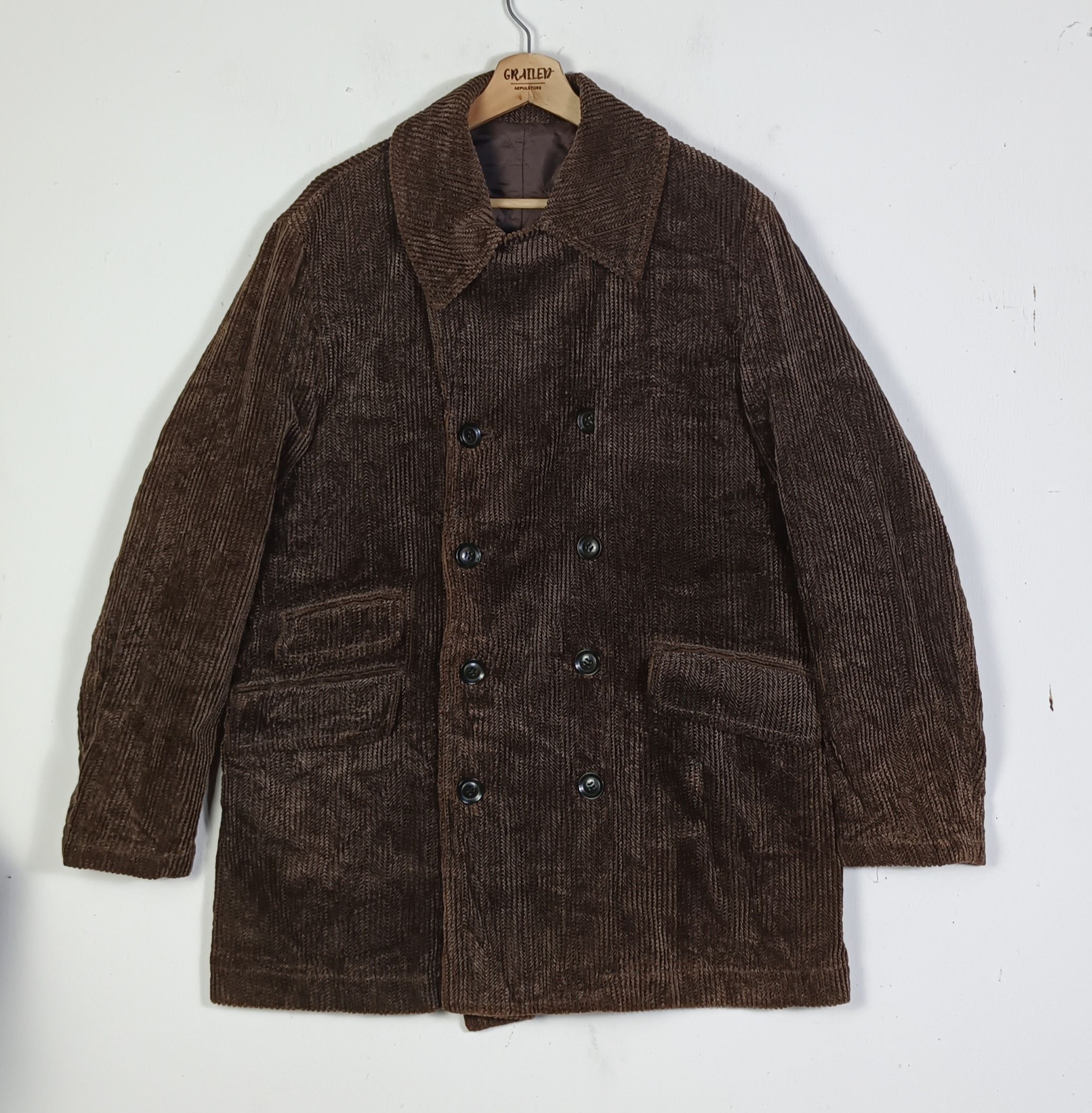 Japanese Brand Vintage 90s Atelier Sab For Men Half Coat Jacket Size US L / EU 52-54 / 3 - 1 Thumbnail