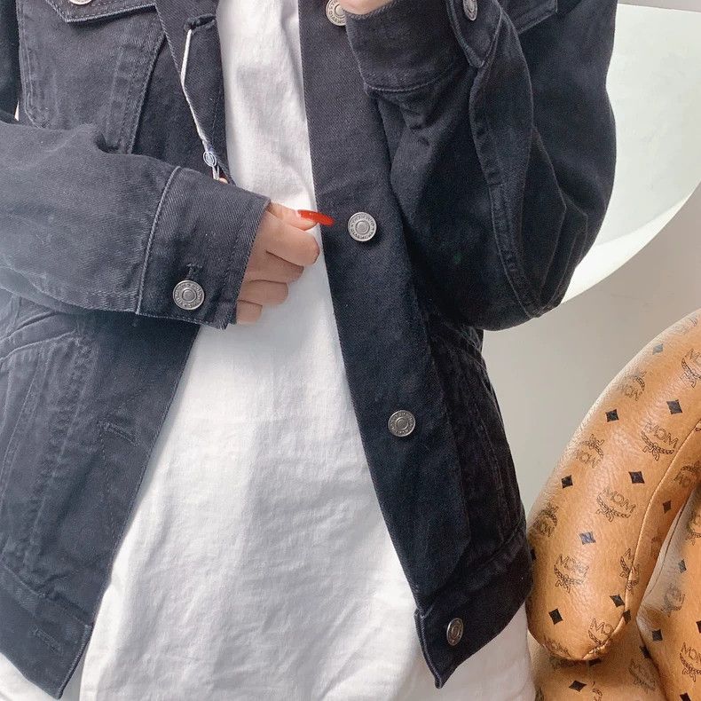 Givenchy Givenchy 98/100 New BALENCIAGA Denim Jacket (Black Women's Size US S / EU 44-46 / 1 - 4 Thumbnail