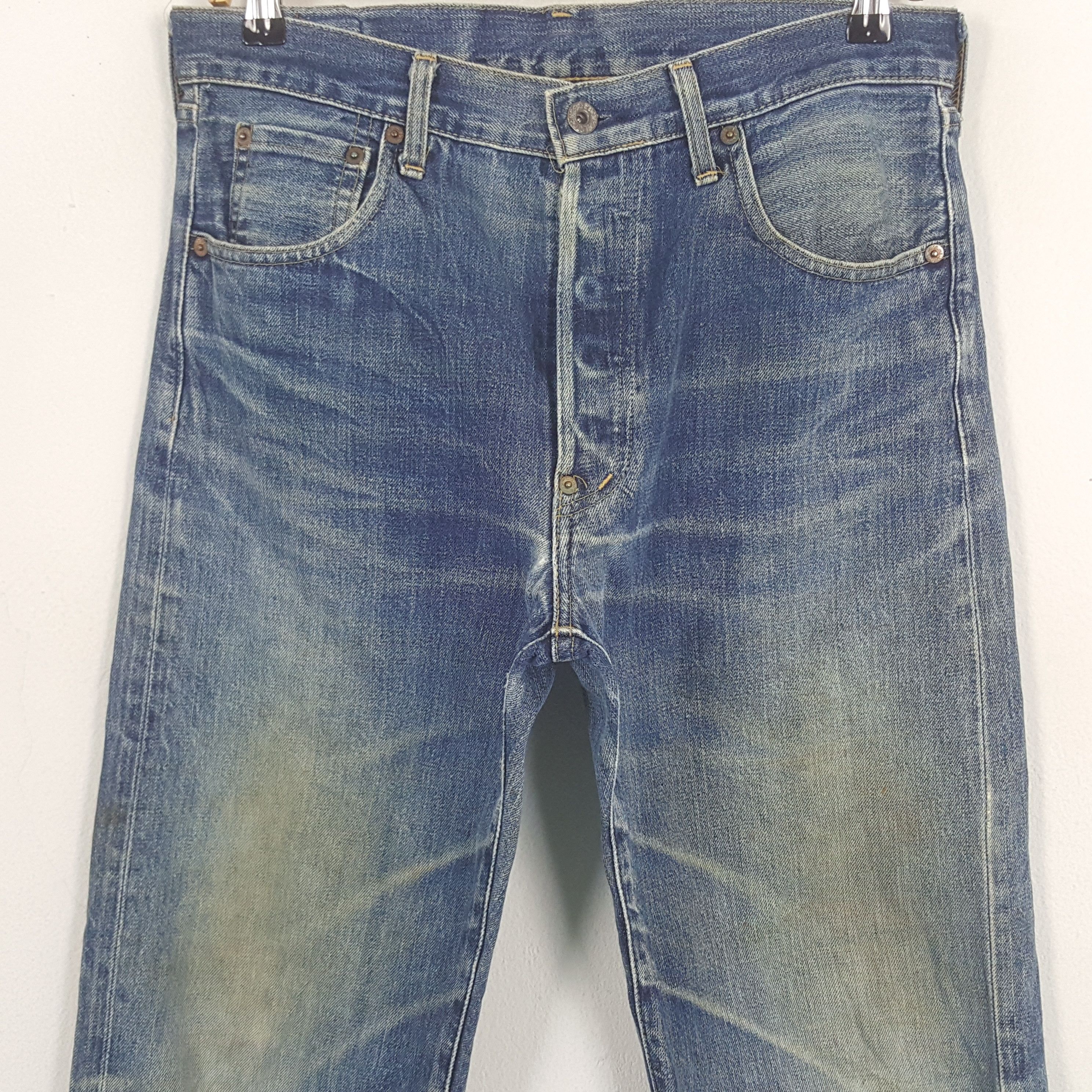Levi's × Vintage Vintage Levi's Distressed Style Denim Jeans Size US 32 / EU 48 - 2 Thumbnail