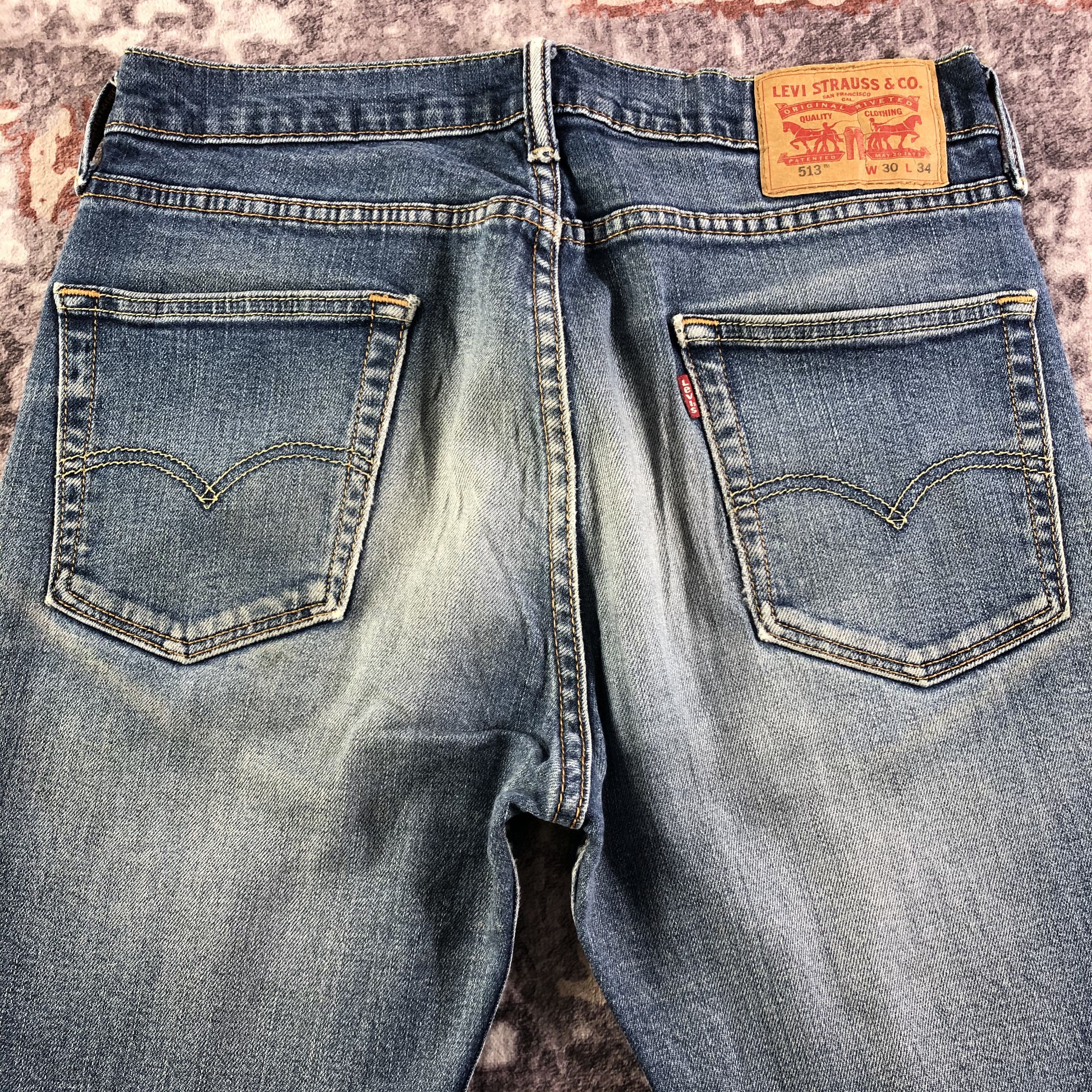 Levi's × Vintage Vintage Blue Wash Levis 513 Jeans-JM3270 Size US 31 - 5 Thumbnail