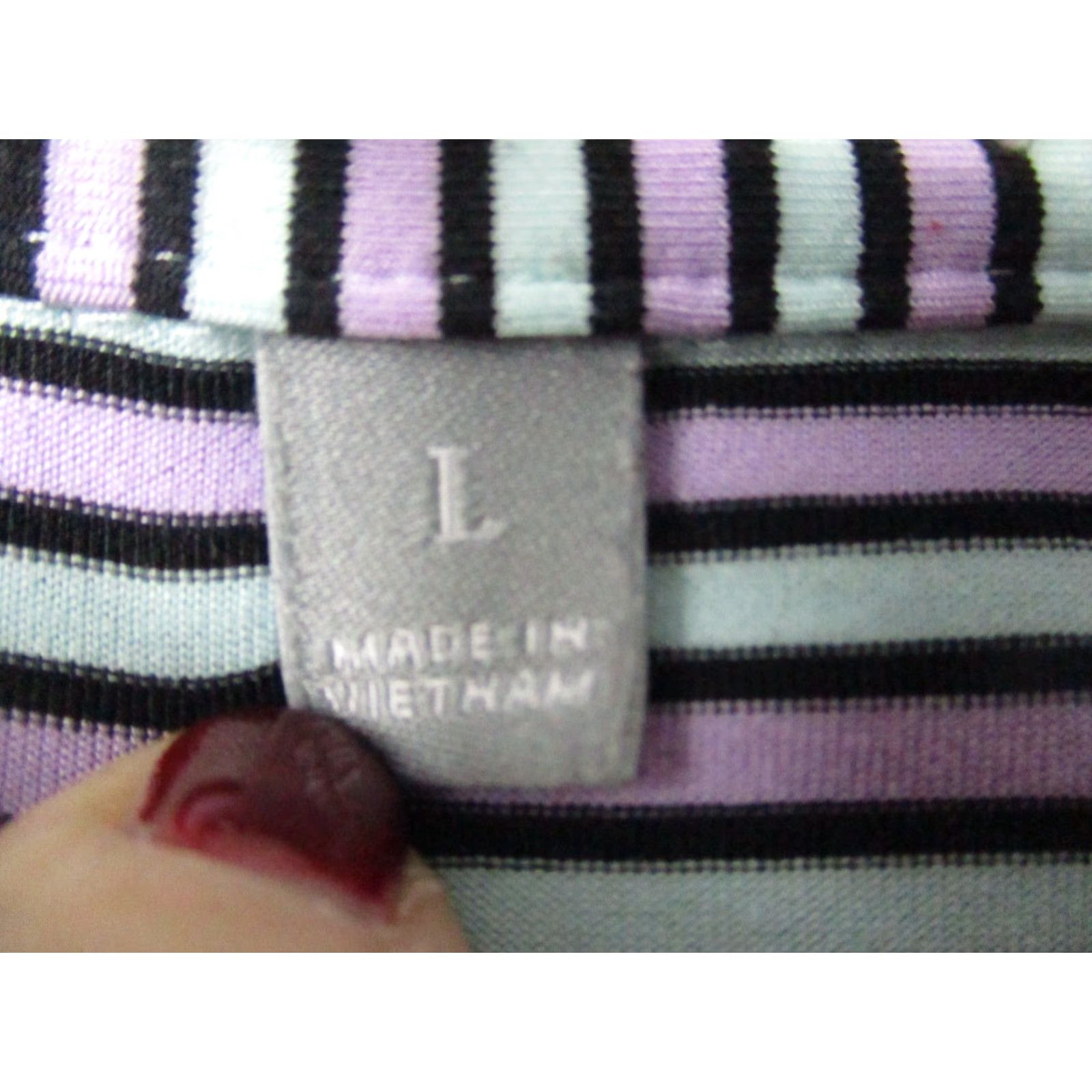 Peter Millar Peter Millar Summer Comfort Shirt Polo Golf Stretch Large Black Purple Stripe Mens Shirt Regular 44 Multicolor Logo Button Size US L / EU 52-54 / 3 - 3 Thumbnail