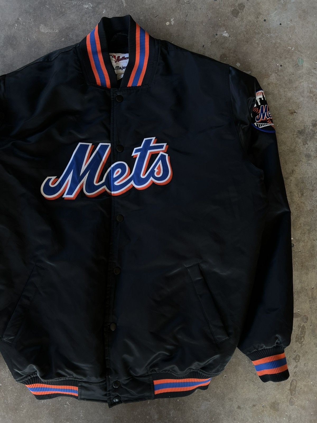 Starter Vintage 90’s MLB New York Mets Satin Button Up Jacket Size US L / EU 52-54 / 3 - 1 Thumbnail