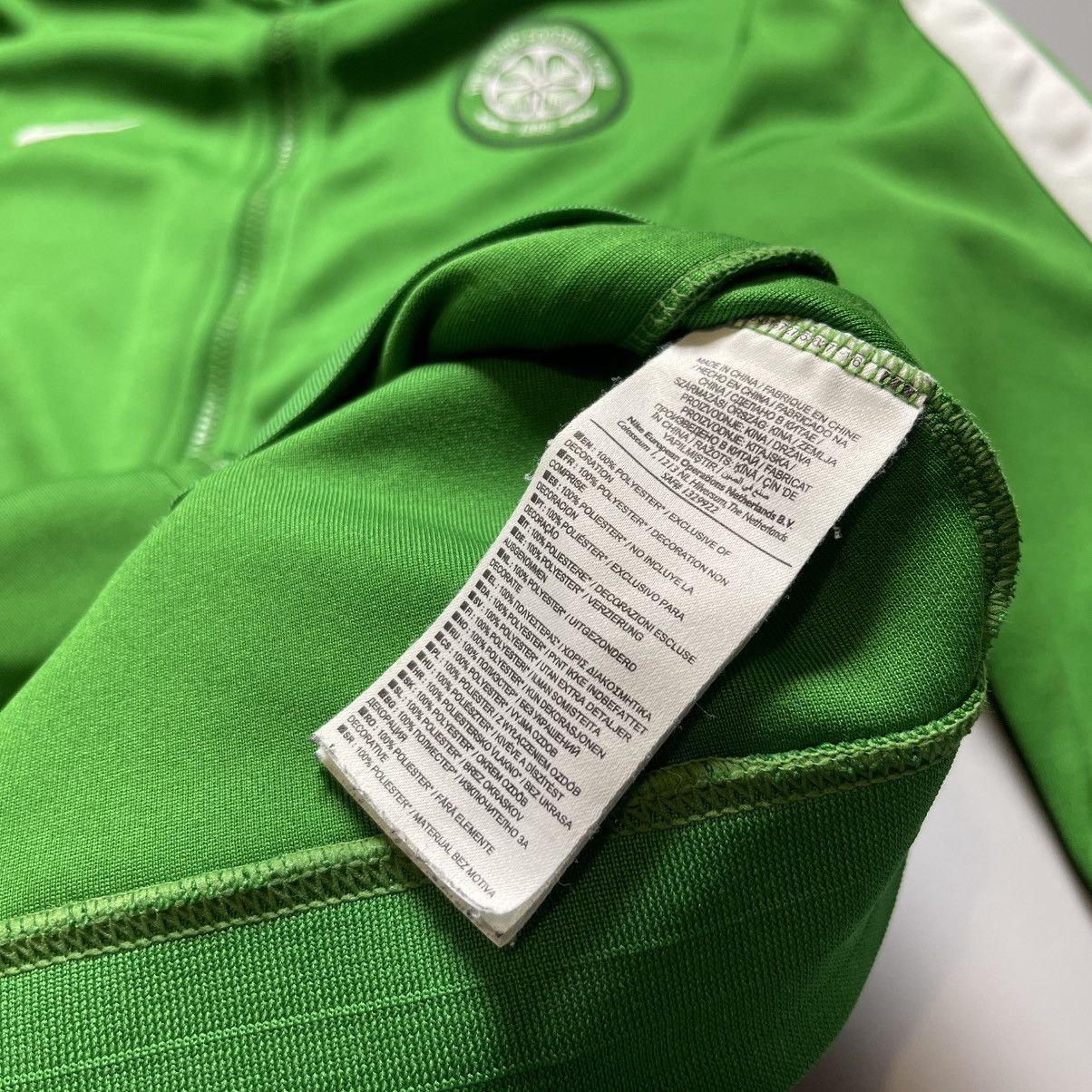 Nike × Vintage CELTIC NIKE N98 2012/2013 TRAINING FOOTBALL SOCCER TRACK TOP Size US L / EU 52-54 / 3 - 13 Thumbnail