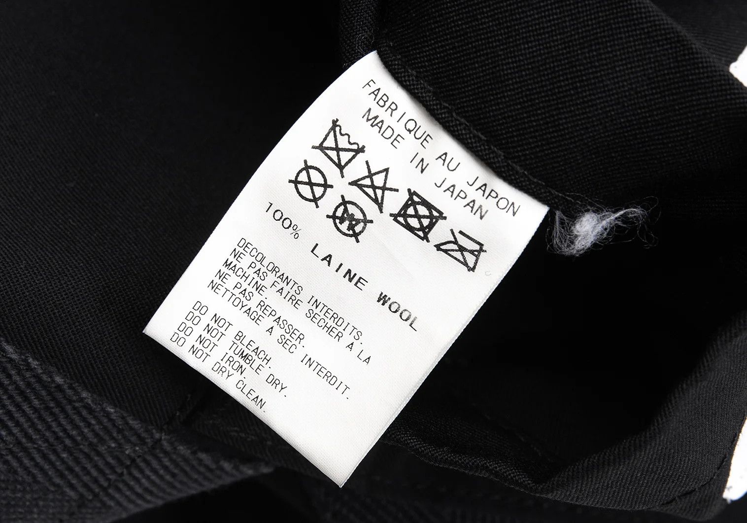 Yohji Yamamoto Yohji Yamamoto Wool Gabardine Logo Print Tote Bag Size ONE SIZE - 10 Thumbnail