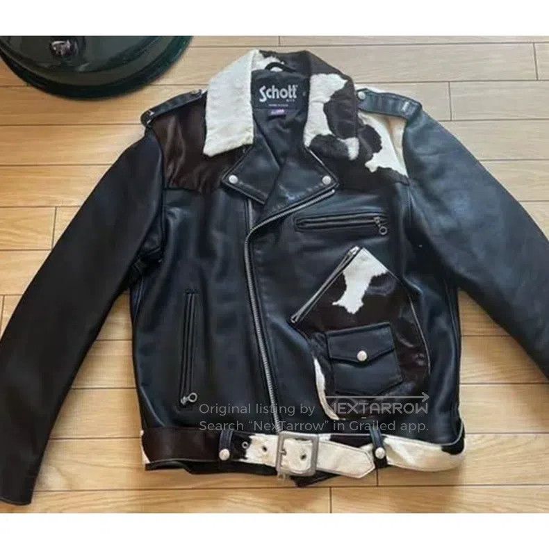 Schott Schott Cow spliced leather jacket Size US L / EU 52-54 / 3 - 1 Thumbnail