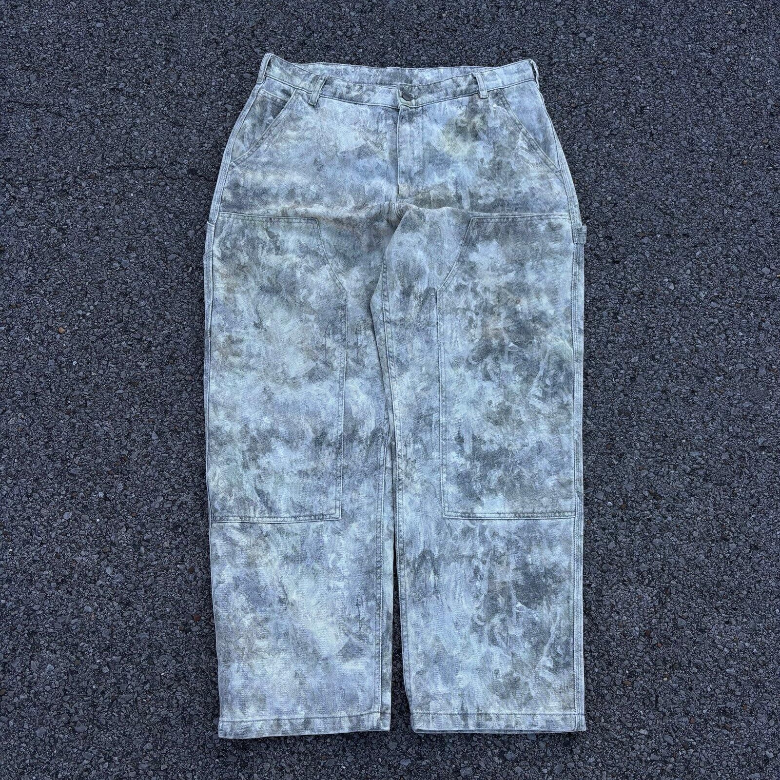 Carhartt Vintage Carhartt camo acid wash double knees Size US 34 / EU 50 - 1 Thumbnail