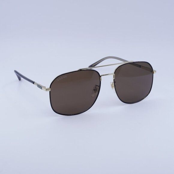 Gucci 🕶️ New Gucci GG1351S 004 Black/Gold Sunglasses Size ONE SIZE - 1 Thumbnail