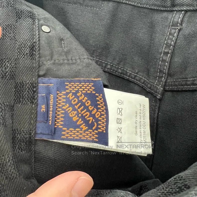 Louis Vuitton Louis Vuitton SS25 Damier Flocked Jeans. Size US 36 / EU 52 - 5 Thumbnail