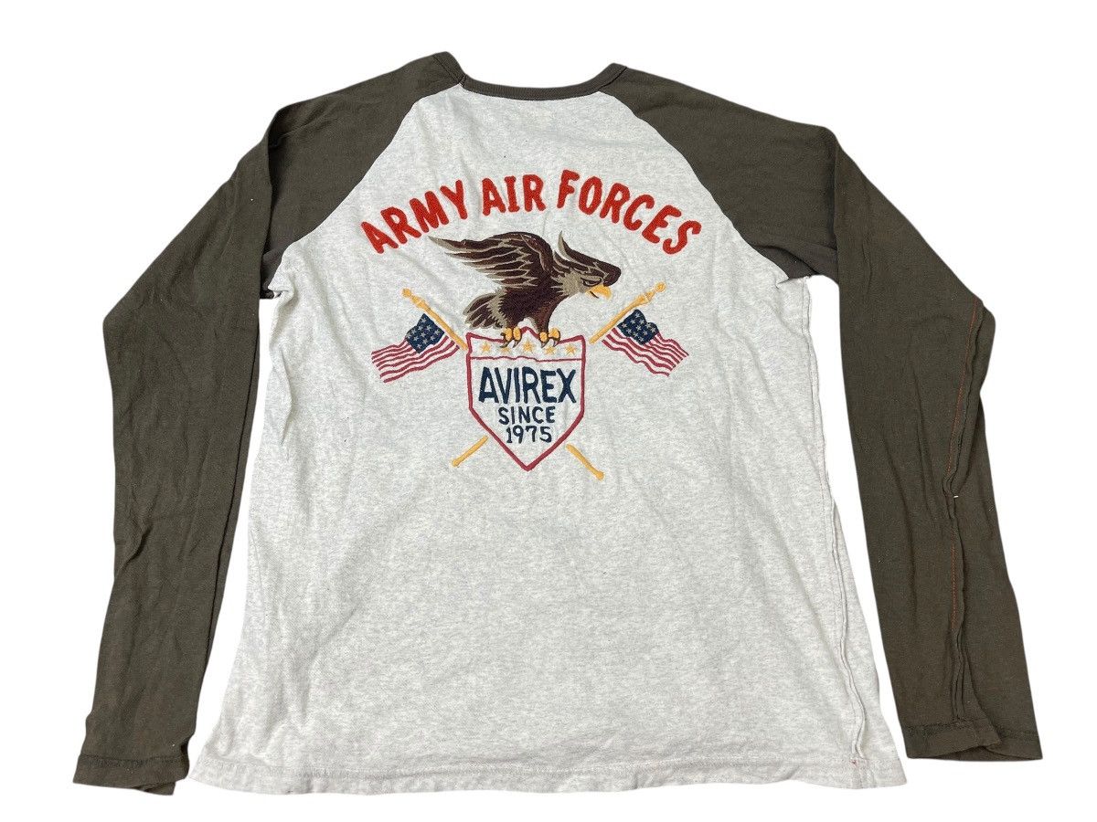 Avirex Vintage Avirex Army Air Force Long Sleeve Tshirt Size US XL / EU 56 / 4 - 1 Thumbnail