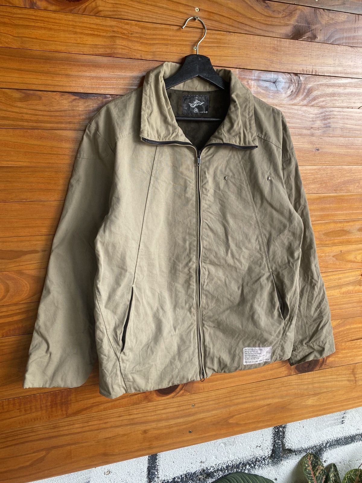 Japanese Brand Doarat Inc Beige Zip-Up Jacket – Japanese Streetwear Classic Size US M / EU 48-50 / 2 - 5 Thumbnail
