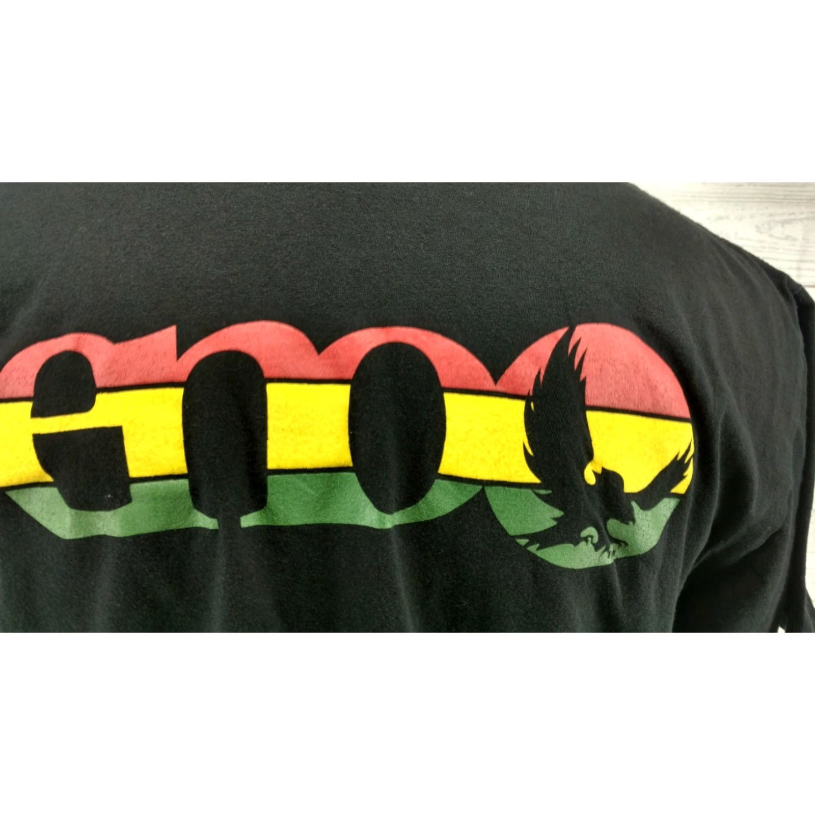 Gildan Gildan T-Shirt Mens ENO Hammock Black 2-Sided Graphic Regular Fit Crew Neck Short Sleeve Medium/Adult Mens Black Graphic Print Logo 2-Sided Preowned Size US M / EU 48-50 / 2 - 7 Thumbnail