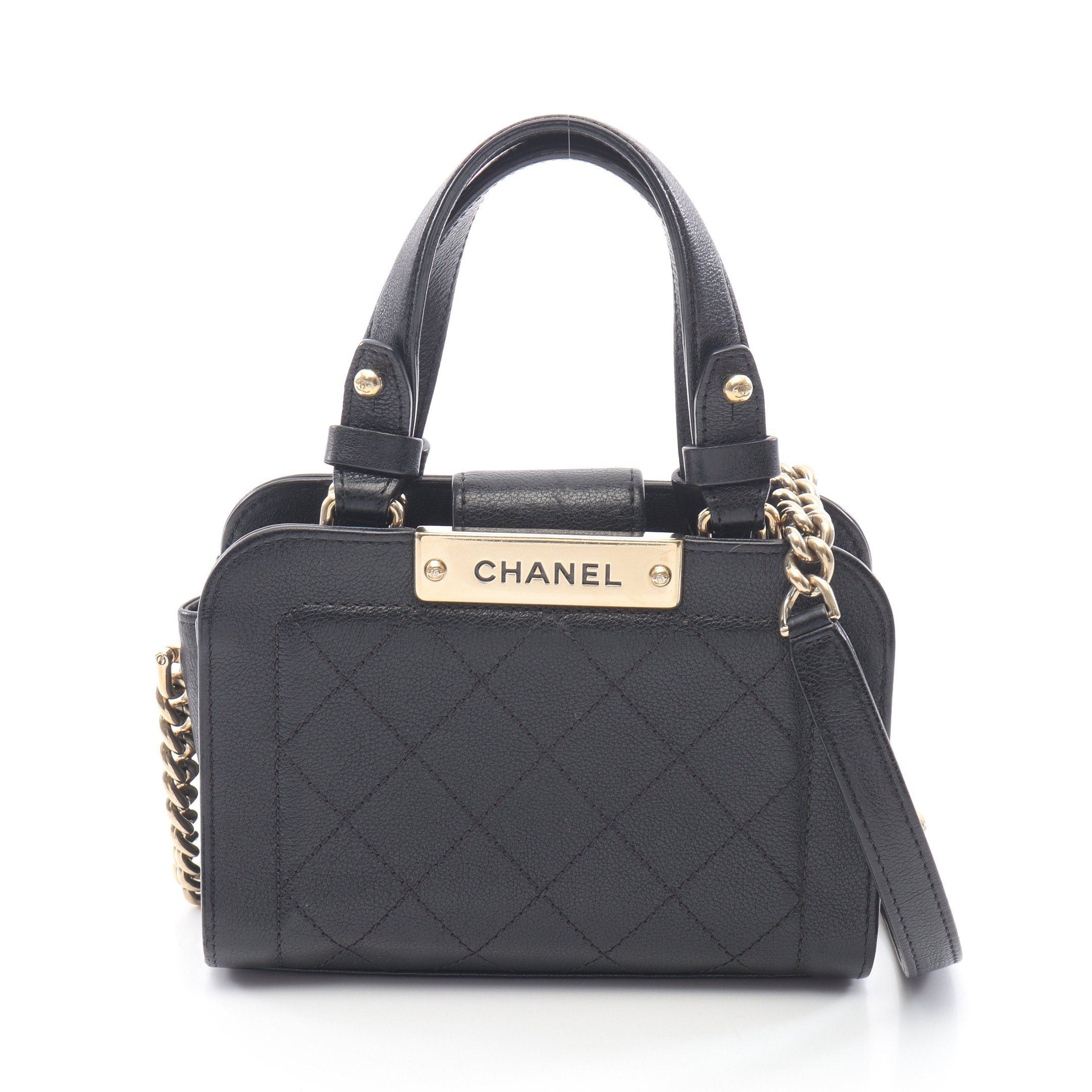 Chanel Chanel Matelasse Chain Shoulder Bag Leather Black Gold Hardware Size ONE SIZE - 1 Thumbnail