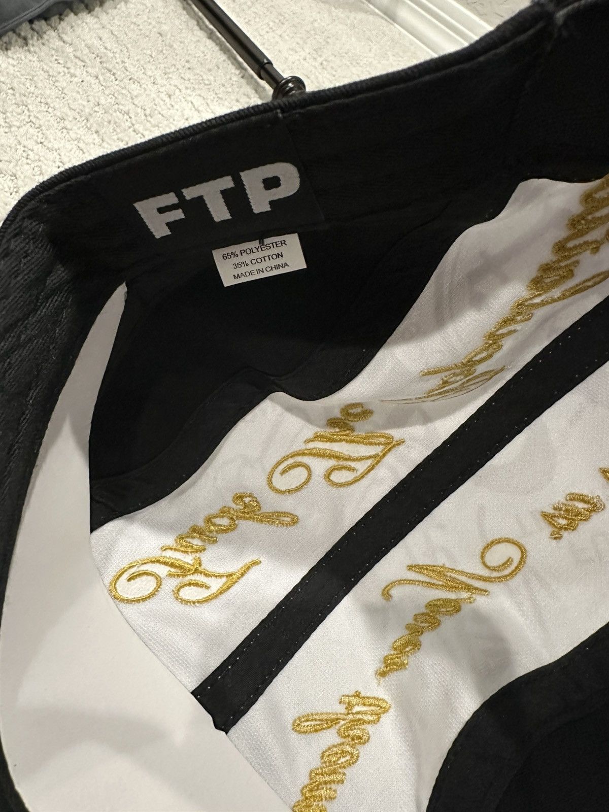 Fuck The Population FTP SOUVENIR EMBROIDERED 5 PANEL CAMP HAT Size ONE SIZE - 4 Thumbnail