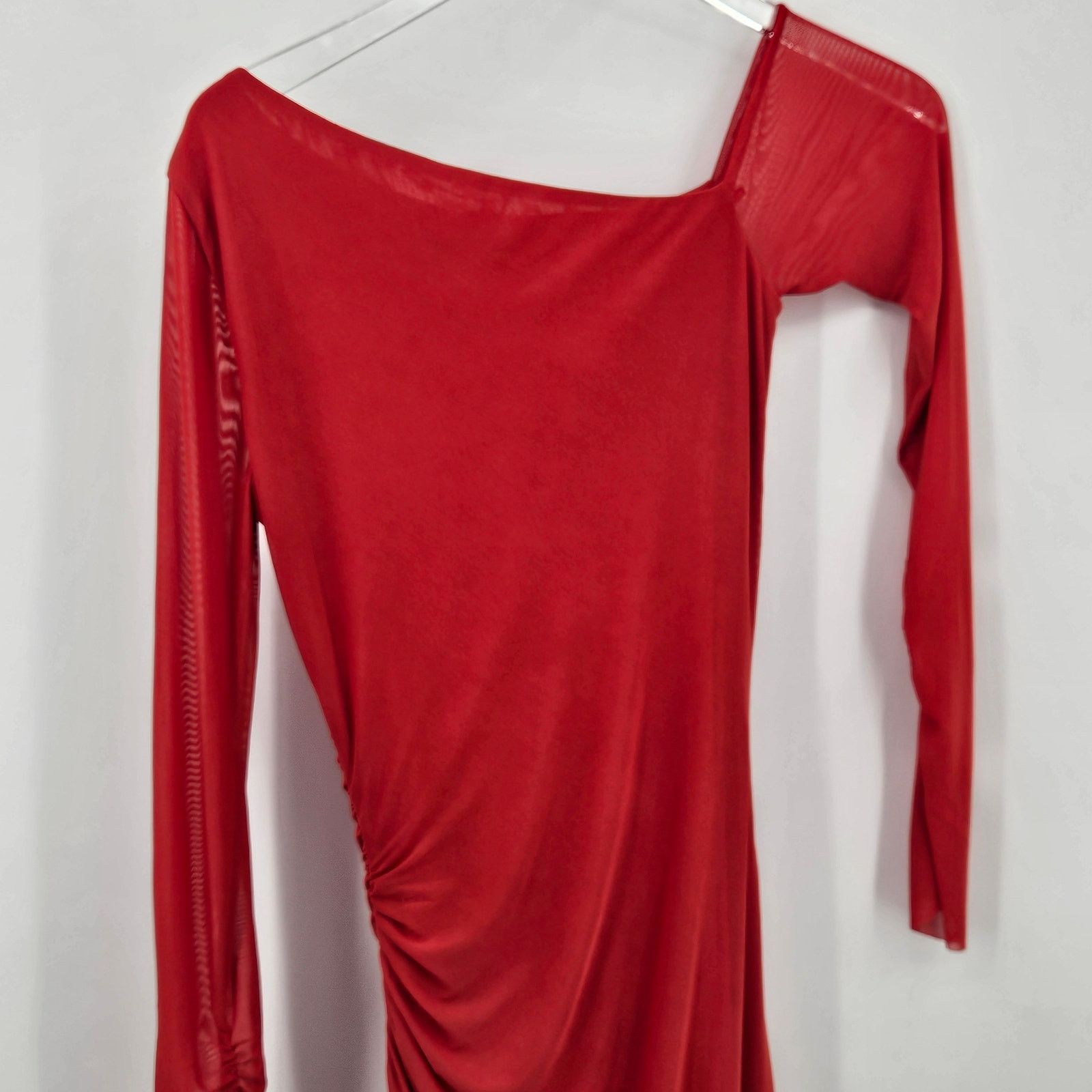 BEC + BRIDGE Bec + Bridge Fae Asym Long Sleeve Dress Rouge Red US 4 Size S / US 4 / IT 40 - 8 Thumbnail