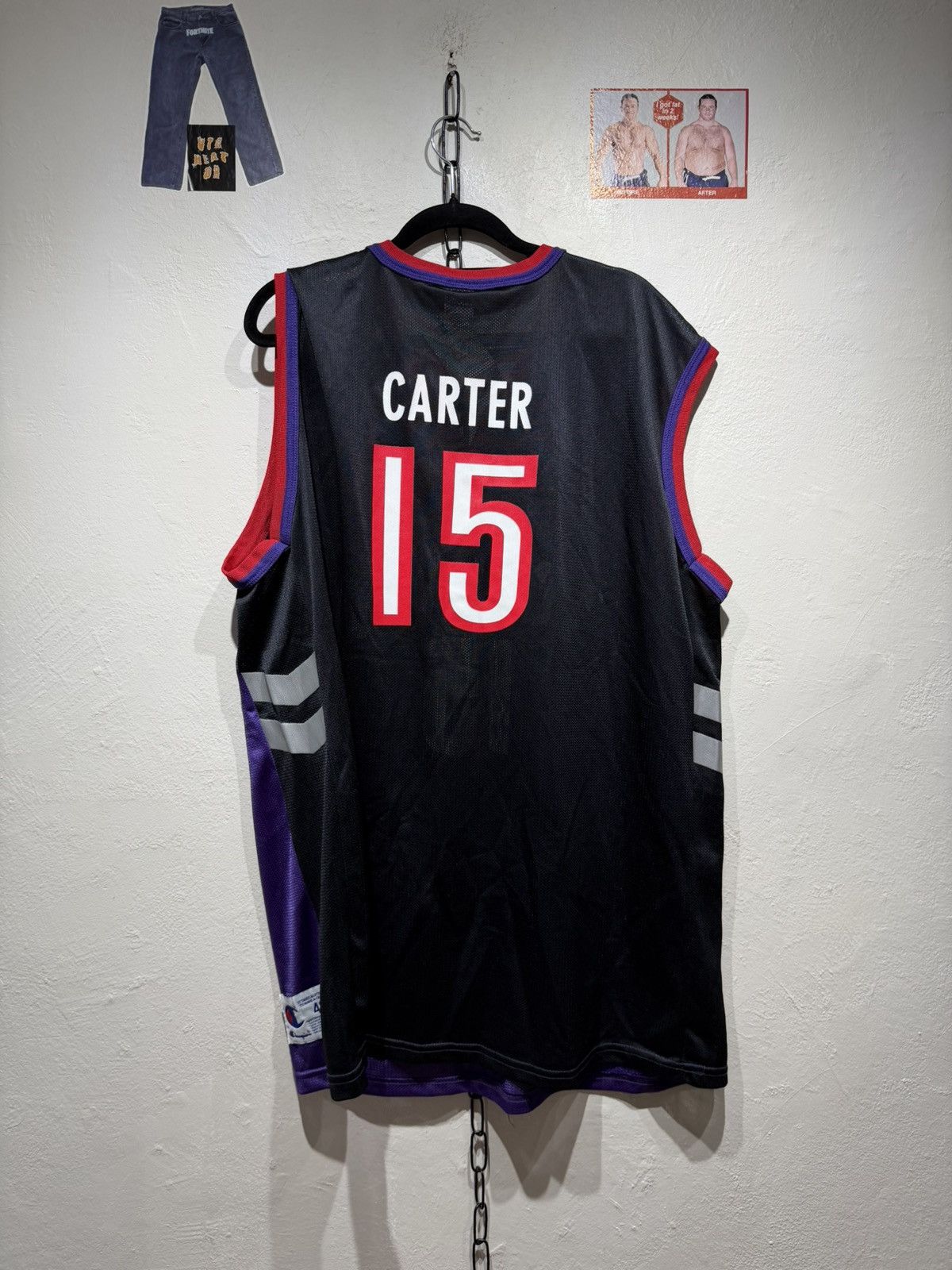 Champion Vintage Toronto Raptors Carter Jersey Size US XL / EU 56 / 4 - 2 Thumbnail