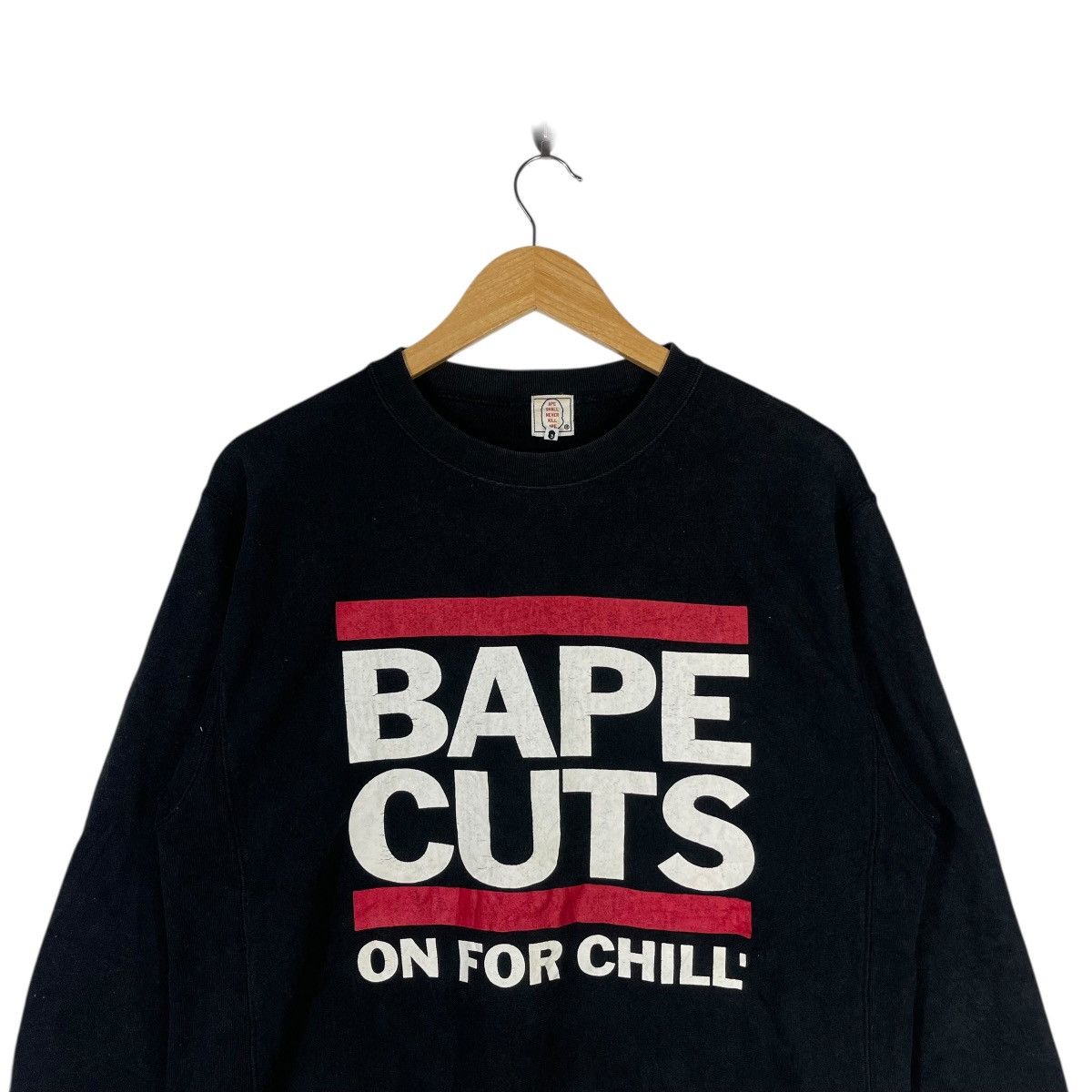 Bape Vintage A Bathing Ape “BAPE CUTS” Crewneck Sweatshirt Size US M / EU 48-50 / 2 - 2 Thumbnail