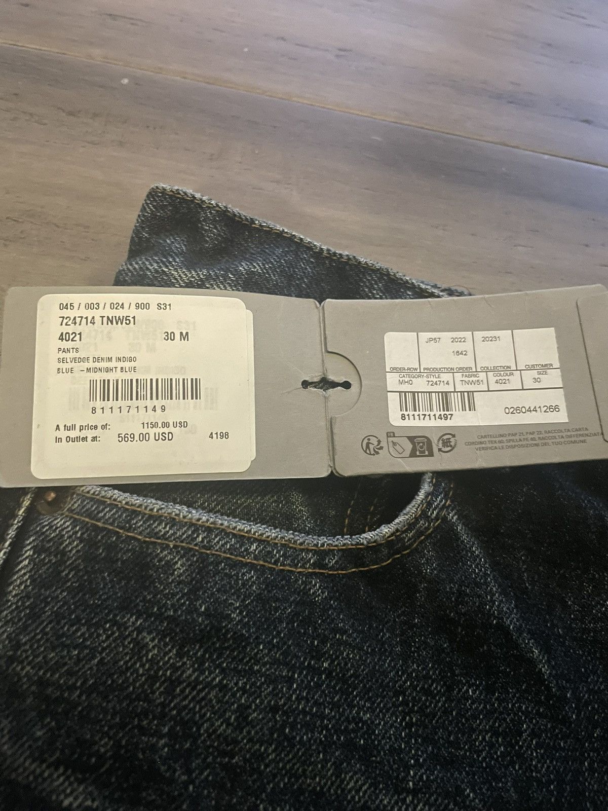 Balenciaga Balenciaga Selvedge Jeans Size US 30 / EU 46 - 8 Thumbnail