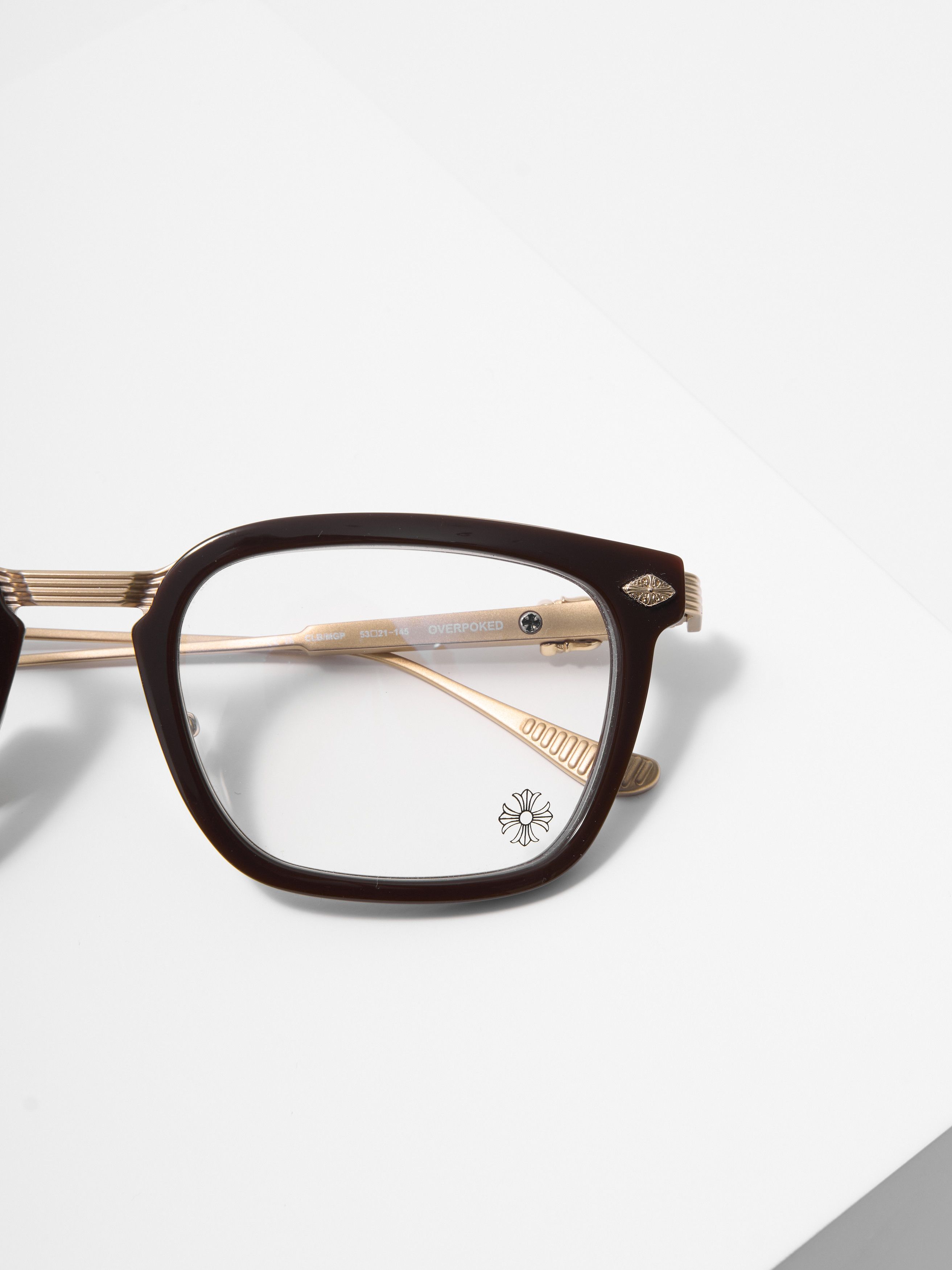 Chrome Hearts CHROME HEARTS OVERPOKED CLASSIC BROWN/MATTE GOLD PLATED Size ONE SIZE - 3 Thumbnail