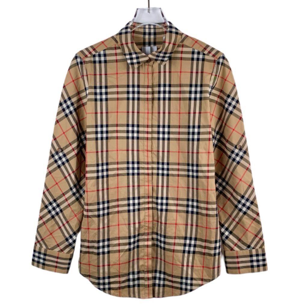 Burberry Burberry Classic Checked Long Sleeve Shirt Cotton Size 38 Or Size XS / US 0-2 / IT 36-38 - 1 Thumbnail
