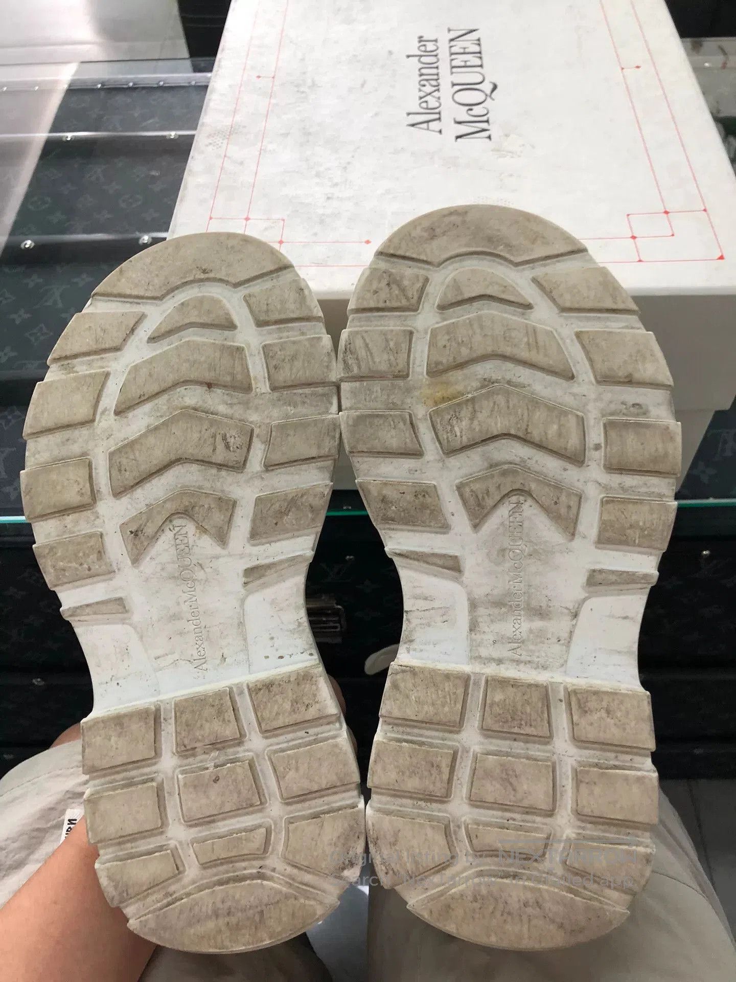 alexander mcqueen canvas high.