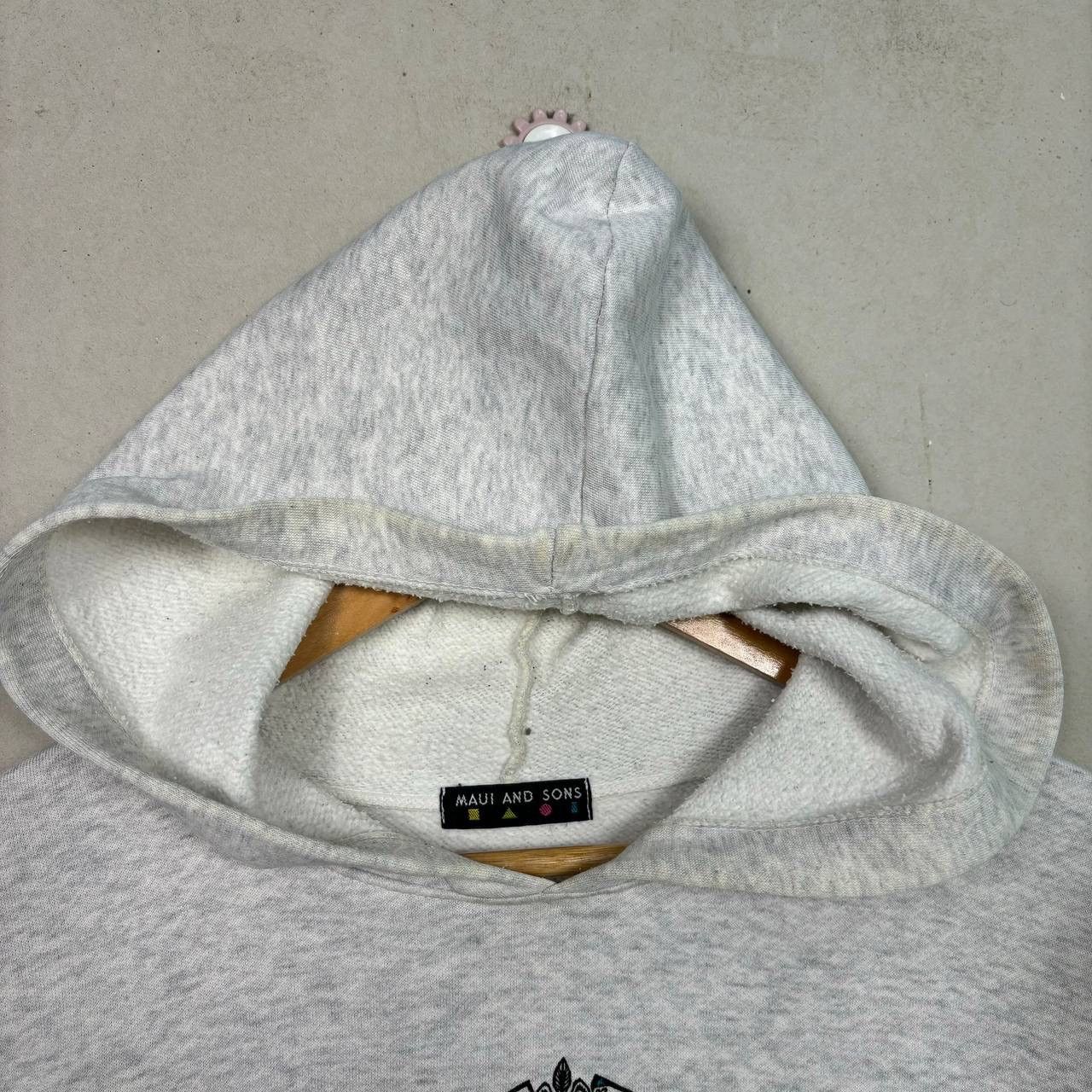 Maui and Sons Vintage Maui and Sons Shark Graphic Pullover Hoodie Heather Size US L / EU 52-54 / 3 - 6 Thumbnail