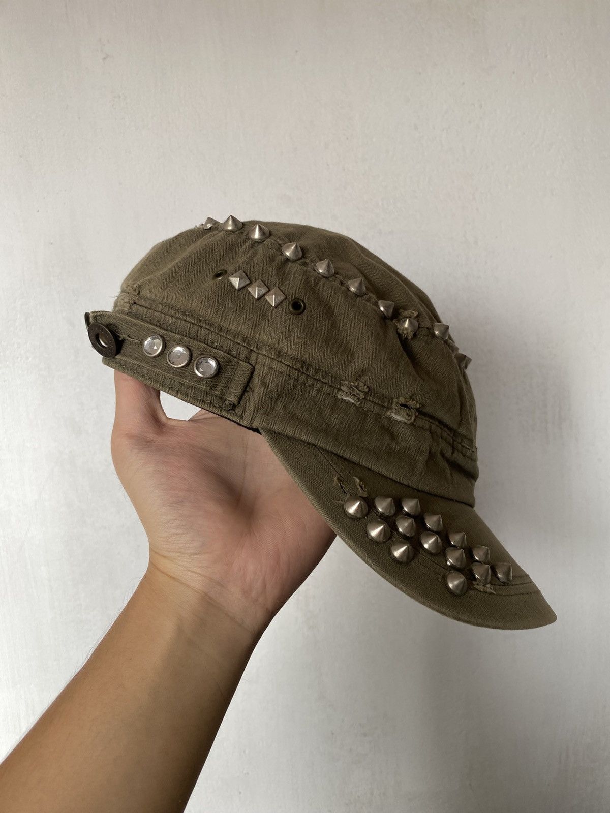 Hysteric Glamour × If Six Was Nine × Japanese Brand Cadet Distressed Spike Punk Hat Size ONE SIZE - 1 Thumbnail