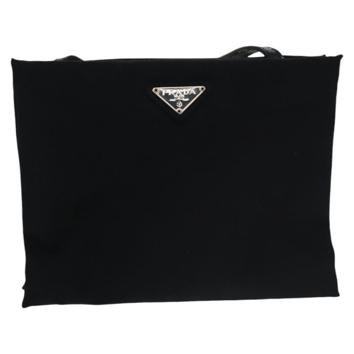 Prada Black Canvas Shoulder Bag (Pre-Owned) Size ONE SIZE - 1 Thumbnail