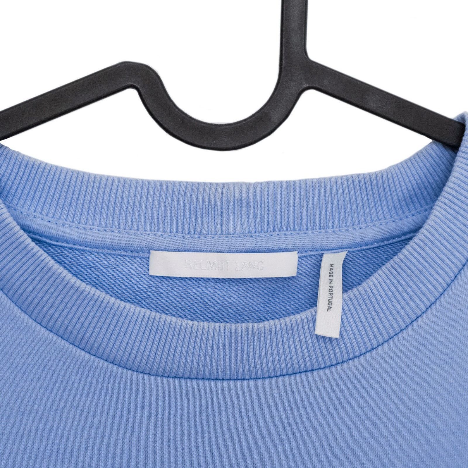 Iconic Helmut Lang Old Logo Oversized Baby Blue Sweatershirt