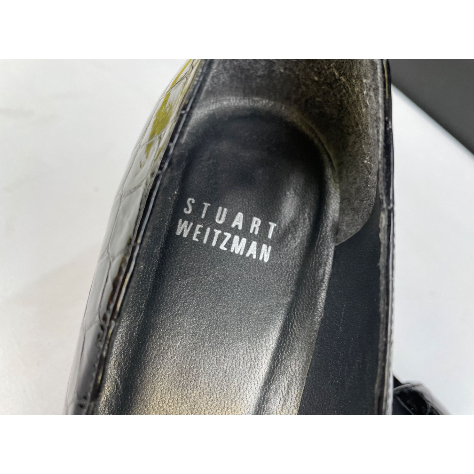 Stuart Weitzman Stuart Weitzman Women's Black Leather Shoes/Heels Size 7 SKU Size US 7 / IT 37 - 2 Thumbnail