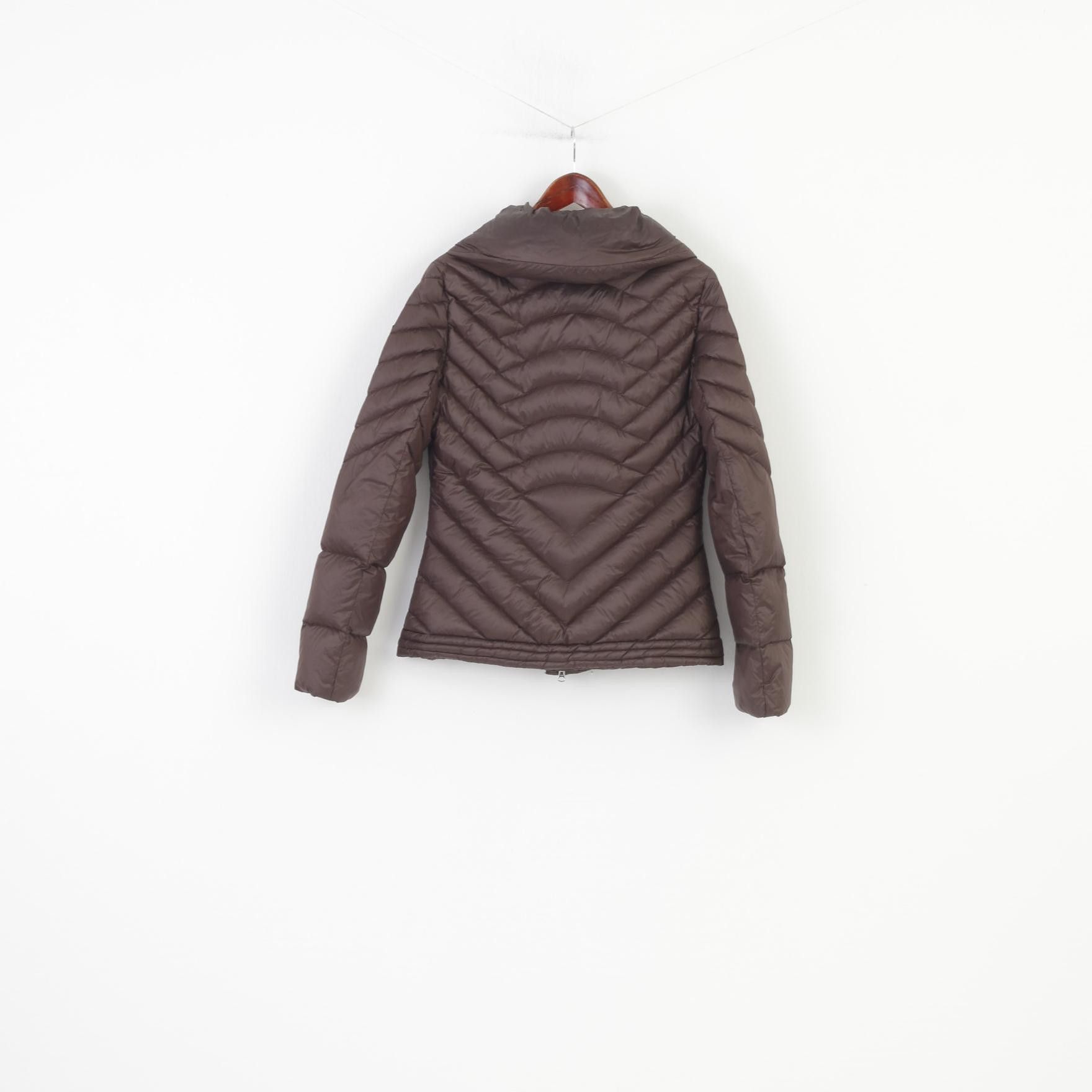 Emporio Armani Emporio Armani Woman M Jacket Brown Shiny Nylon 0168 Size M / US 6-8 / IT 42-44 - 9 Thumbnail