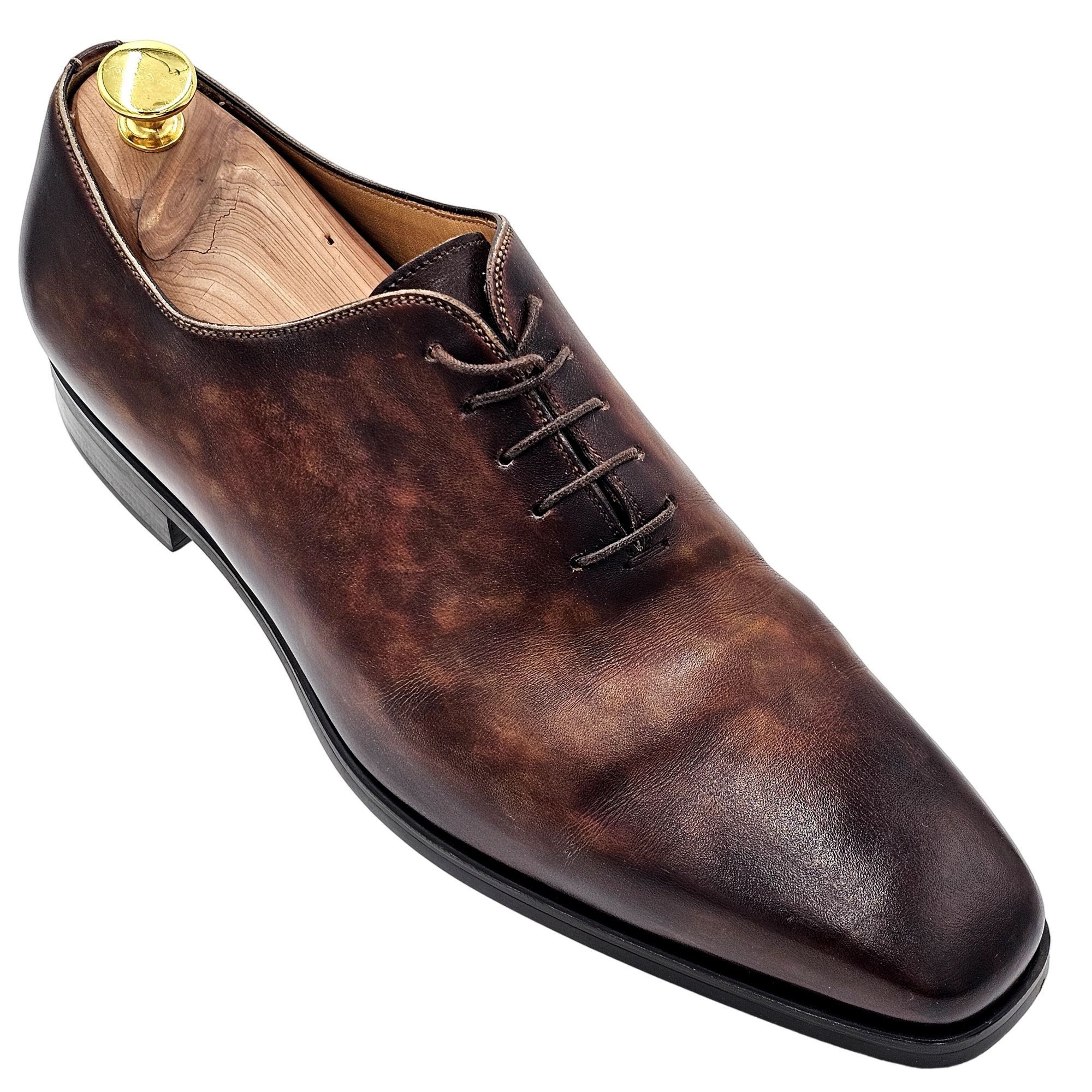 Magnanni Magnanni Seleccion Patina Brown Leather Dress Shoes  display picture 3